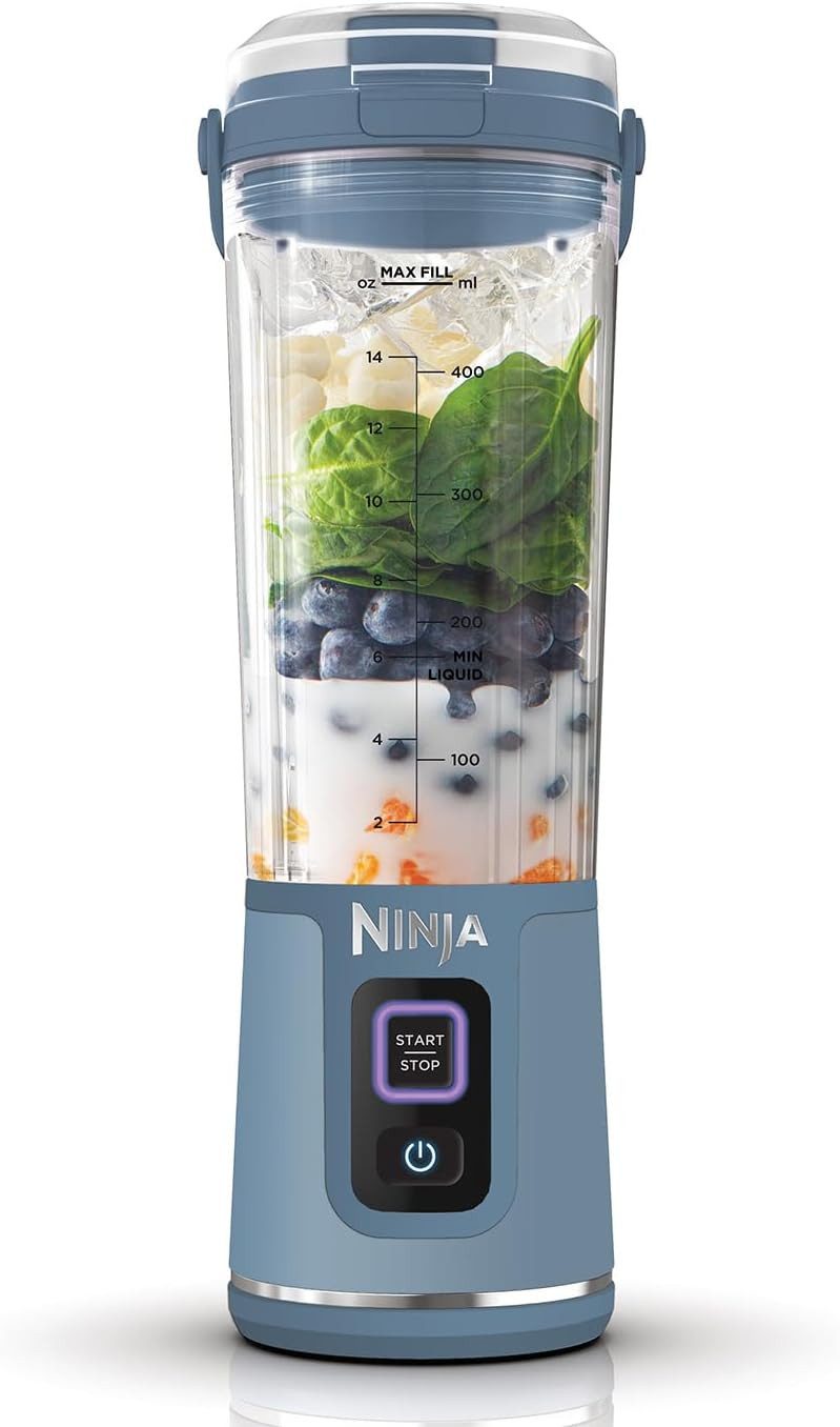 NINJA Standmixer Blast Kabelloser Blender 530 ml – Tragbarer Smoothie Maker