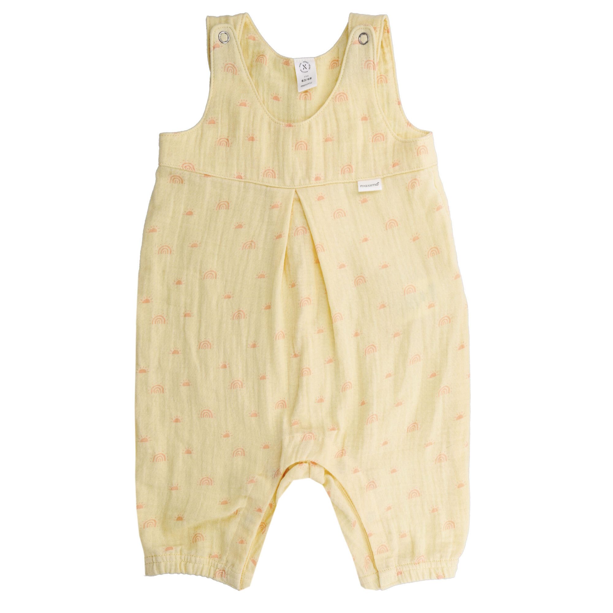 MAXIMO Overall GOTS BABY-Overall, Musselinstoff, Windelöffnung (1-tlg) Musselin