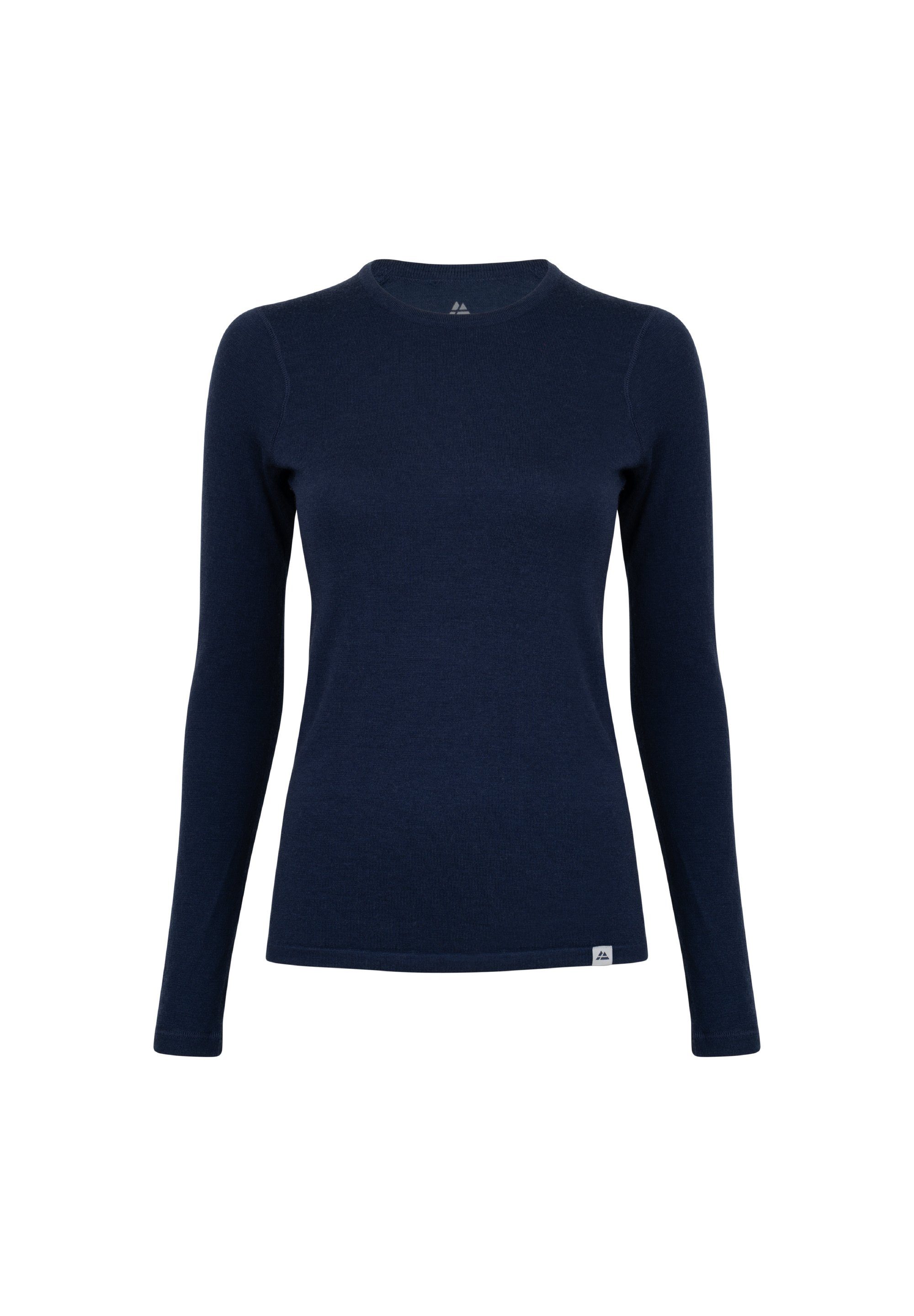 ENDURANCE dark Funktionsshirt DANISH Damen Merino Thermounterhemd navy Temperaturregulierend