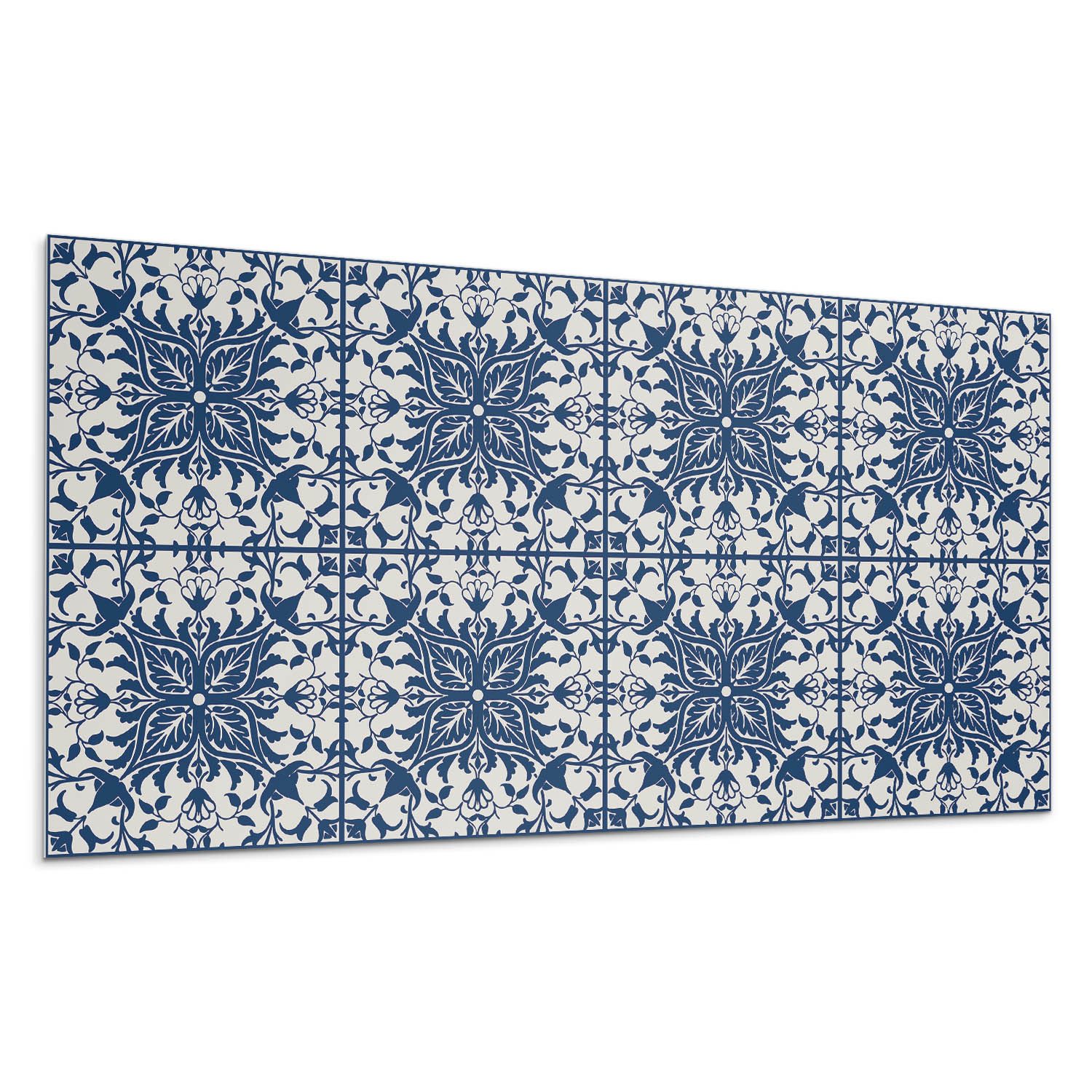 Tulup Spritzschutz Küchenrückwand Blumenmuster mit Blättern günstig online kaufen