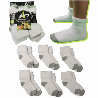 Athletech Thermosocken 6 Paar Thermo Socken für Kinder 2-4 Jahre bis Gr.34