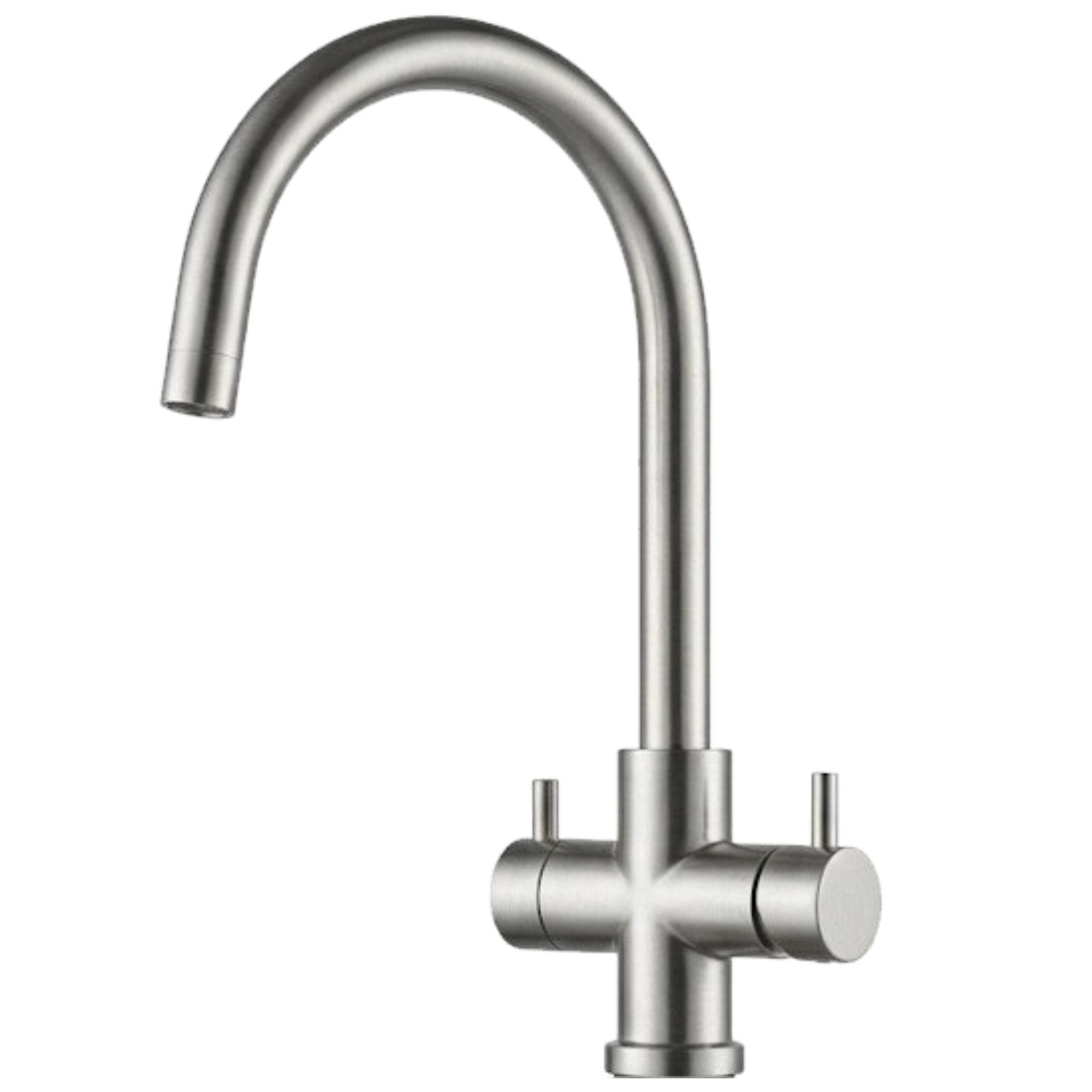 BieTal Küchenarmatur Wasserhahn Küche Armatur BieTal® BT-505 5-Wege C-Auslauf Edelstahl