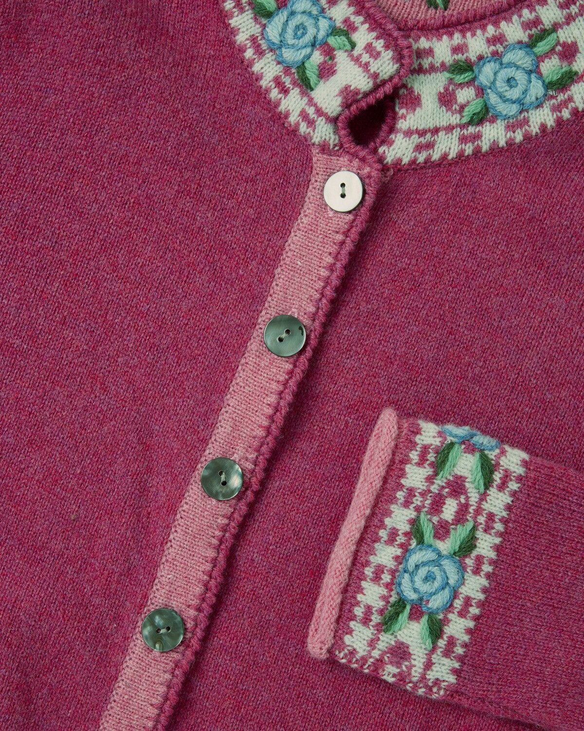 Reitmayer Strickjacke Lange Strickjacke mit Jacquard-Muster