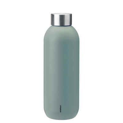 Stelton Trinkflasche Trinkflasche isoliert 0.6 l, dusty green, Hällt 16 Stunden kalt, 8 Stunden warm