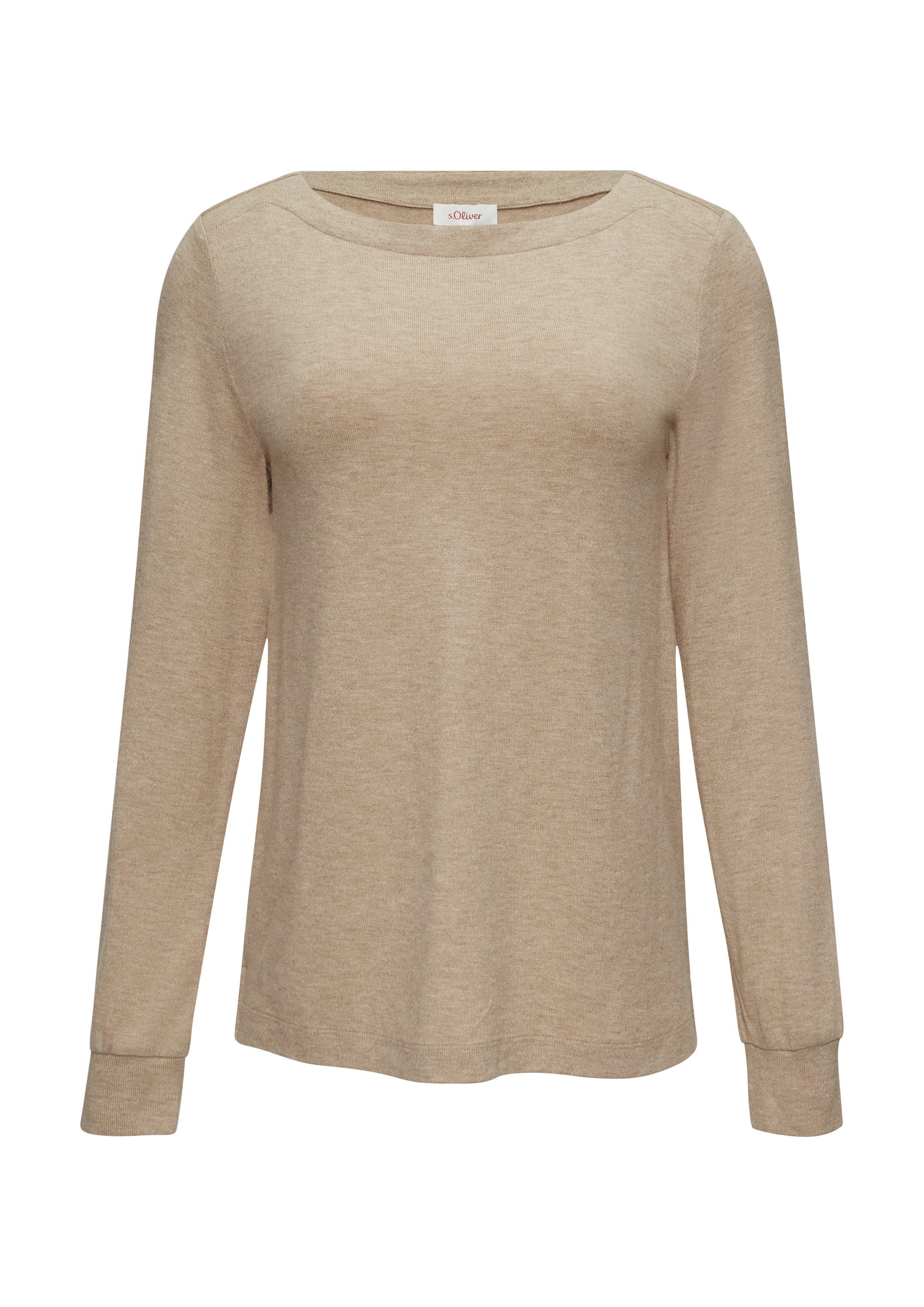 s.Oliver Langarmshirt T-Shirt Weiches Longsleeve aus Jerseystrick günstig online kaufen