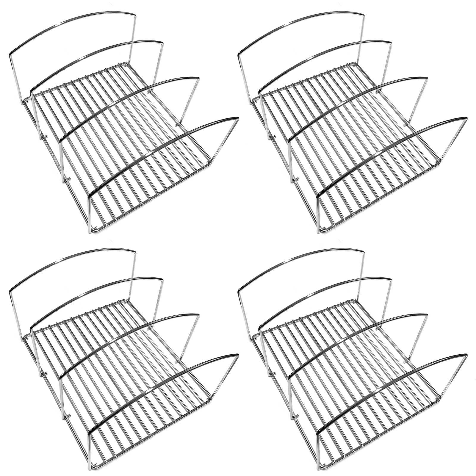 HAC24 Geschirrständer Brettchenhalter x Abtrophalter, x cm 25,3 Pfannenhalter 21,4 4x Pfannenständer 14,2 Topfdeckel Ständer Kochgeschirr Organizer Tellerständer