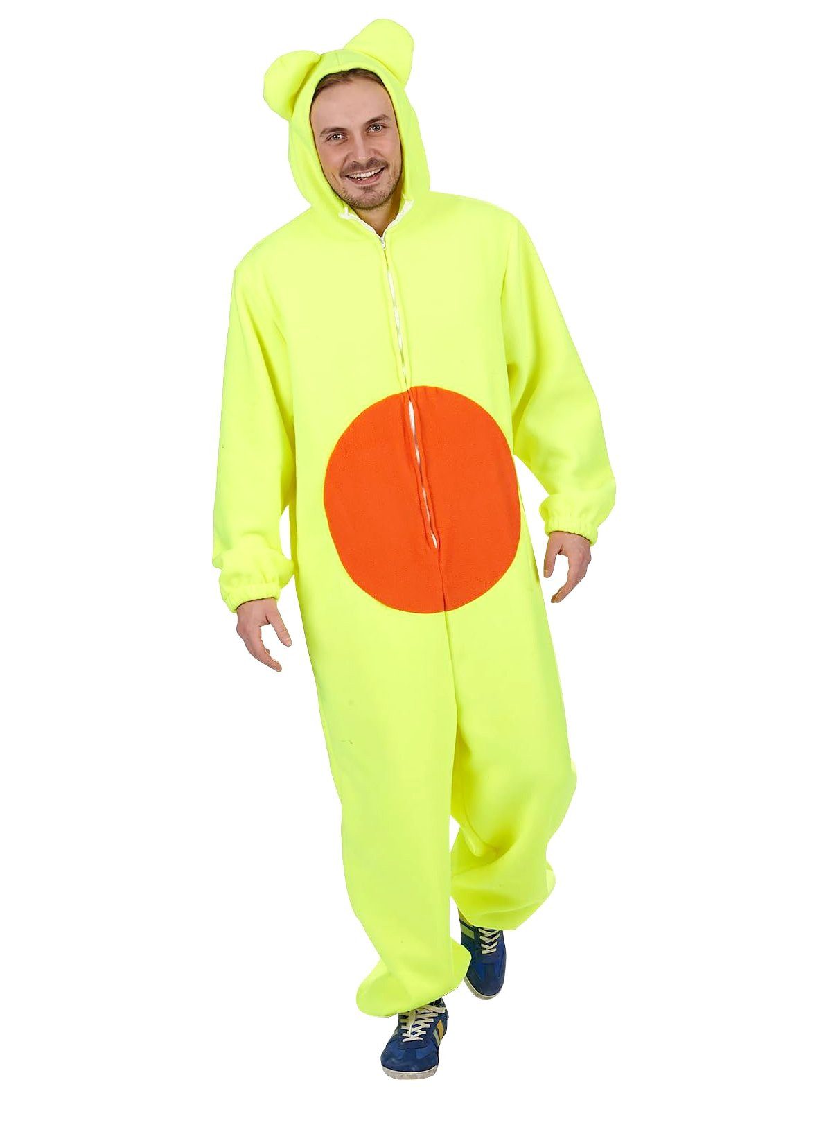 Metamorph Kostüm Neon Teddy Overall, Wie ein Teddybär auf Drogen: Kapuzenov günstig online kaufen