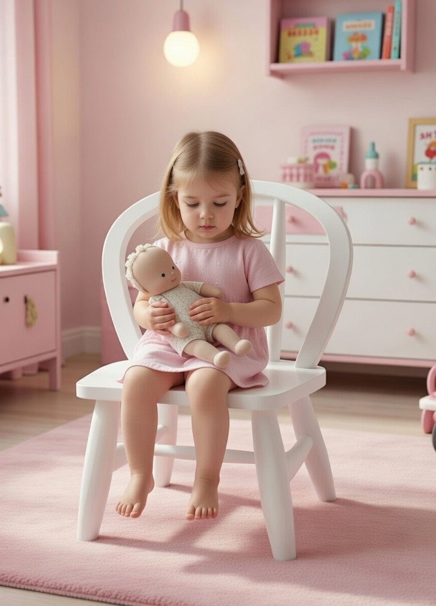 Xlmoebel Kinderstuhl Stylischer Holzstuhl für das Kinderzimmer im modernen Design, Made in Europa