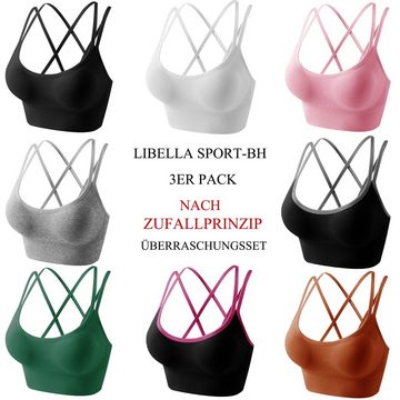 Libella Set: Sport-BH 3749 (2/3er-Pack) Spaghetti Schulterträger Überkreuzte Träger