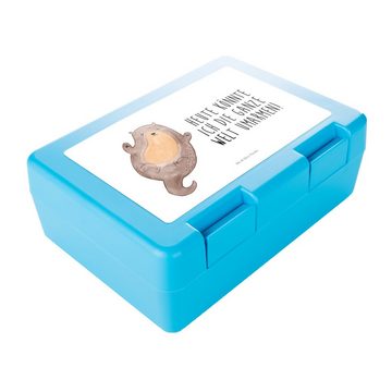 Mr. & Mrs. Panda Butterdose Otter Umarmen - Weiß - Geschenk, Lunch box, optimistisch, glücklich, Premium Kunststoff, (1-tlg), Luftlöcher