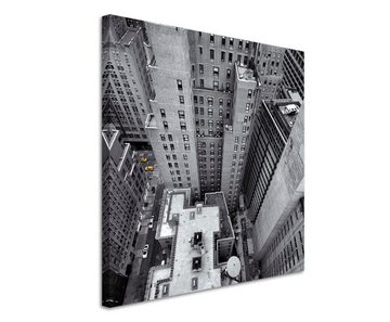 Sinus Art Leinwandbild Urbane Fotografie - New York aus der Höhe auf Leinwand