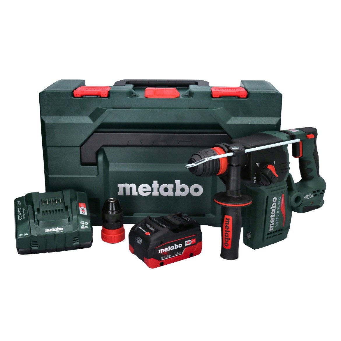 Thumbnail - metabo Schlagbohrmaschine KH 18 LTX BL 24 Q Akku Kombihammer 18 V 2,2 J + 1x Akku 5,5 Ah + Lade