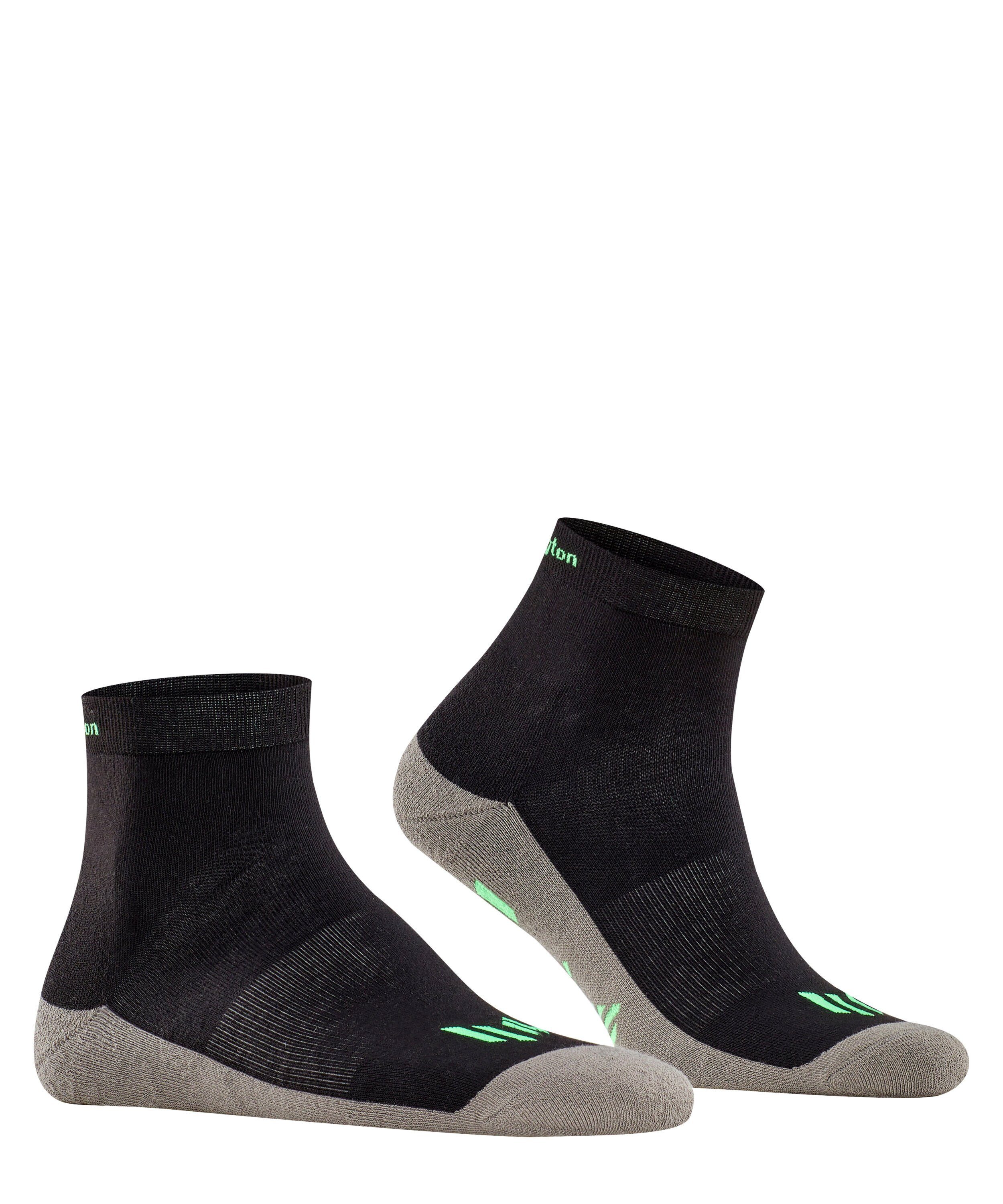 (1-Paar) black Burlington Socken Men (3000) Running