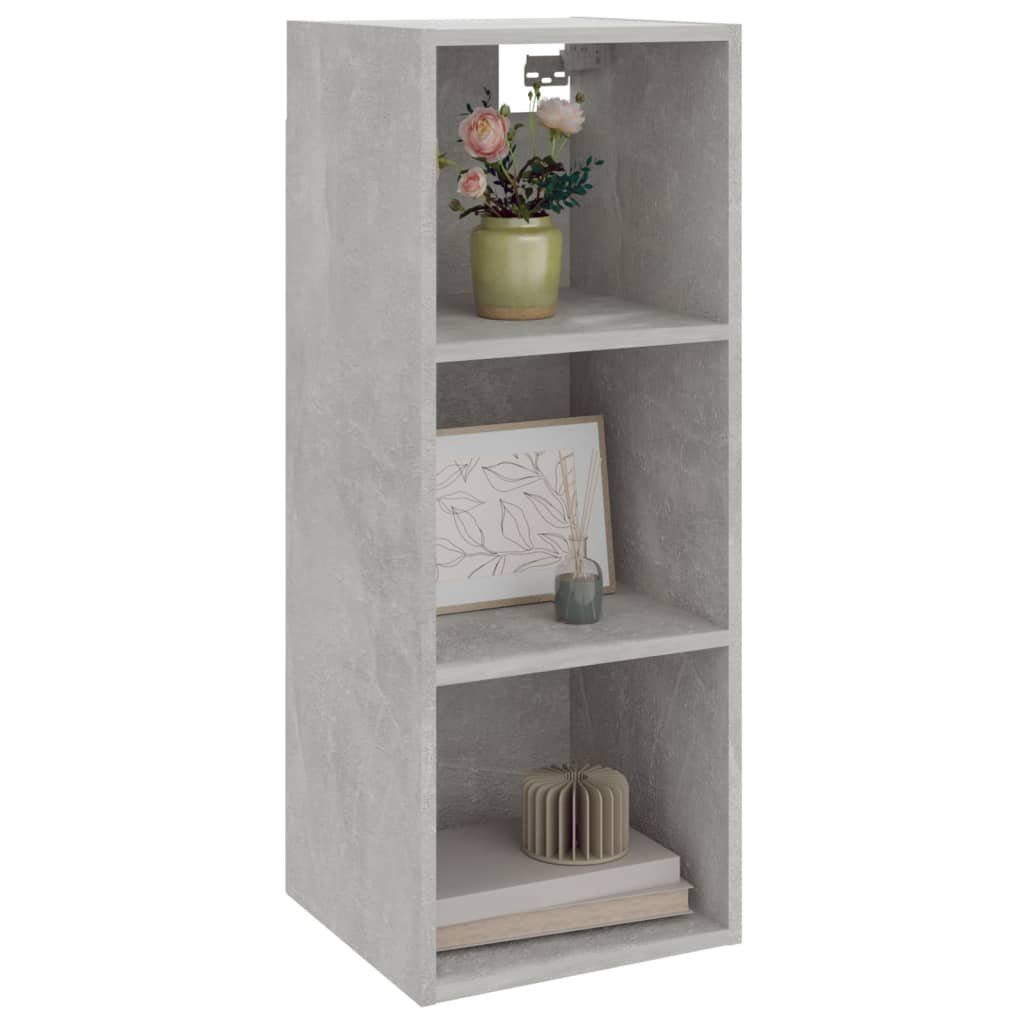 34,5x32,5x90 cm vidaXL Betongrau Wandschrank 1-tlg. Holzwerkstoff, Regal