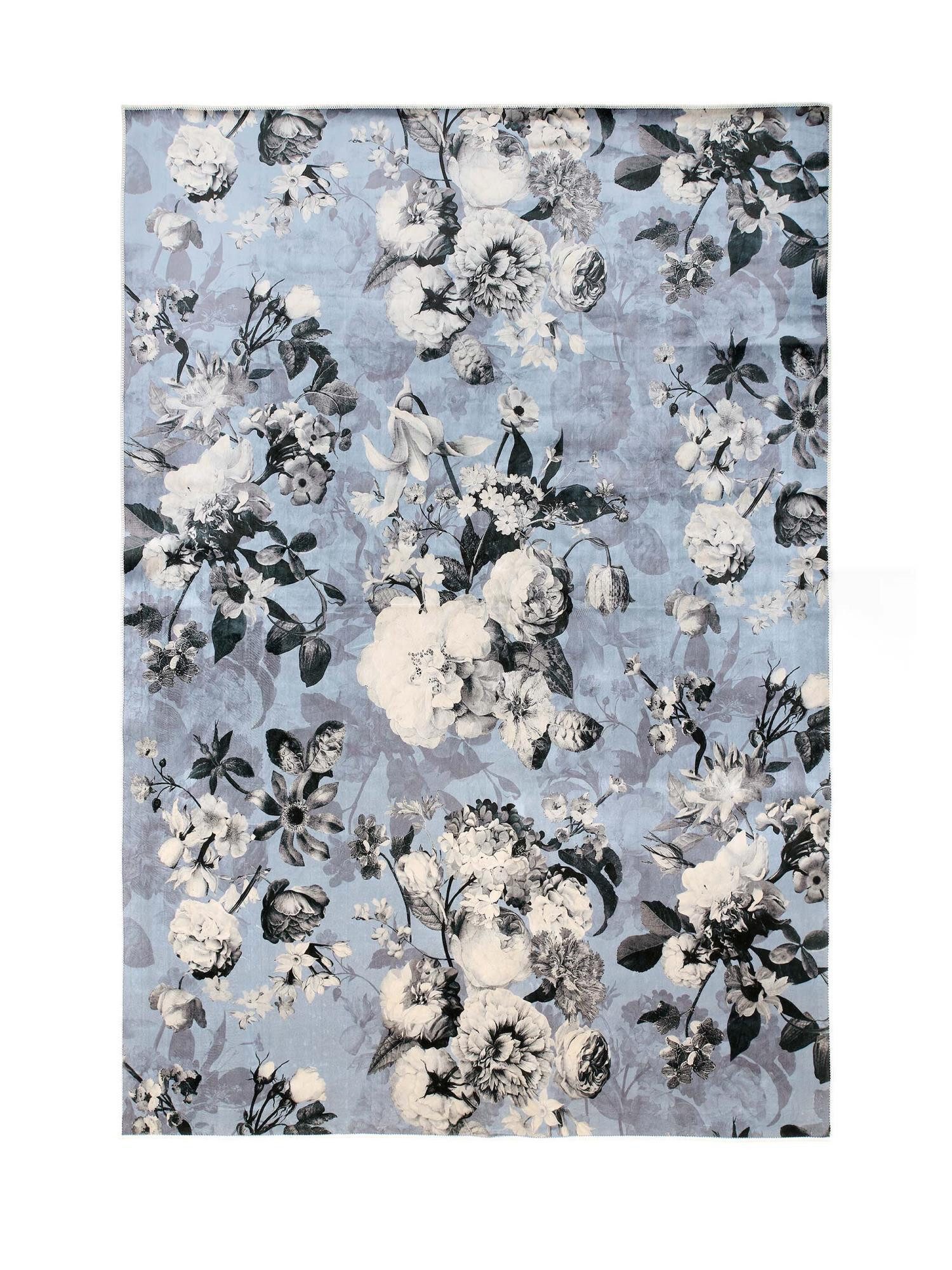 Essenza Teppich Floor, rechteckig, Höhe: 6 mm, sehr weicher Flor, mit Blumenprint