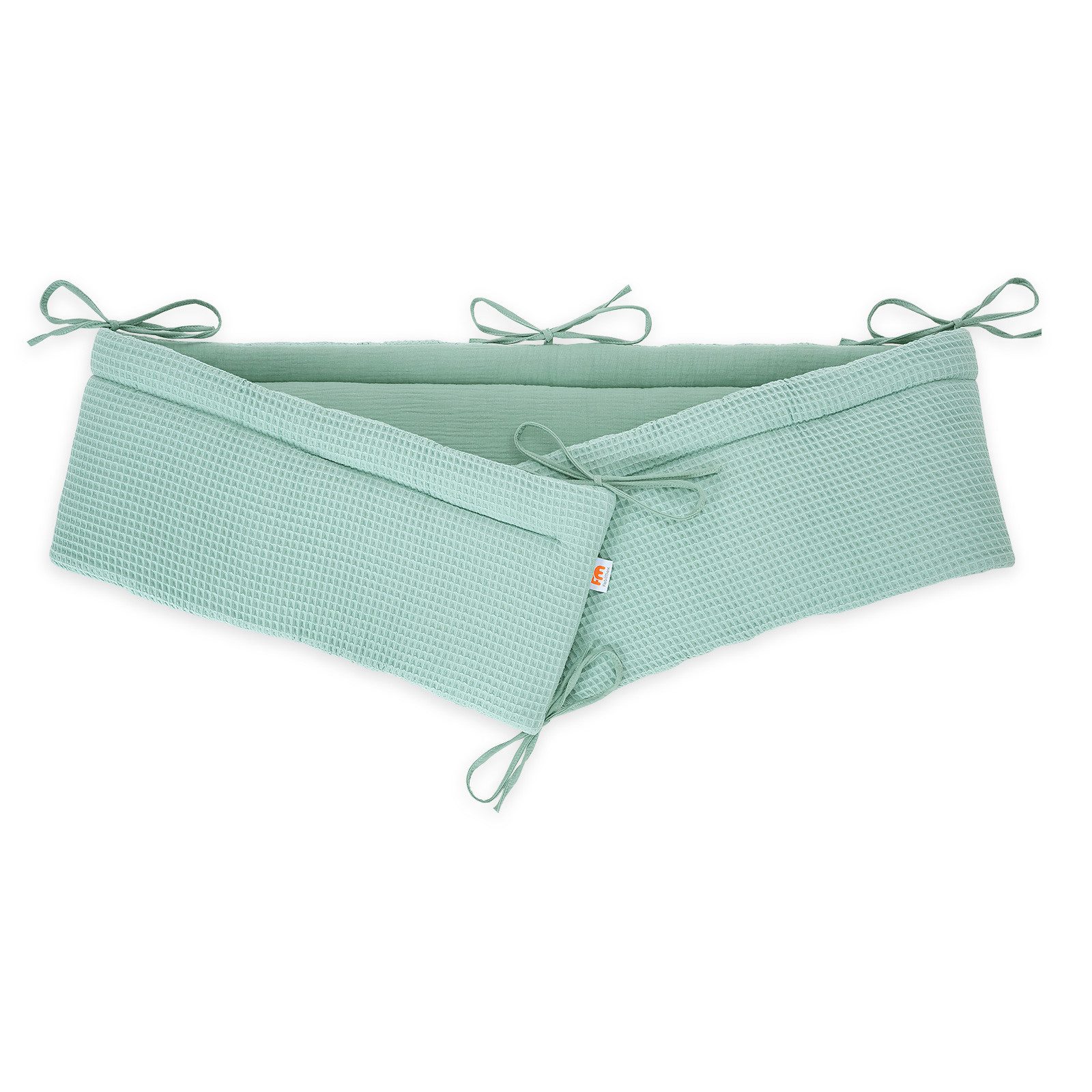 FabiMax Bettnestchen Musselin + Waffel-Piqué 2 in 1 Nestchen für Beistellbett Boxspring, 2in1 Wendedesign, 100% Baumwolle, Made in EU