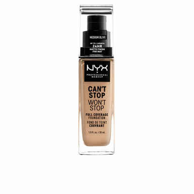 Nyx Professional Make Up Foundation Can't Stop Won't Stop Full Coverage Foundation Medium Olive 30ml