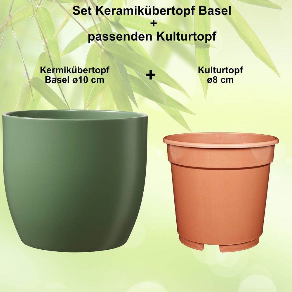 Heimwerkercenter Übertopf Set - Keramikübertopf Basel günstig online kaufen