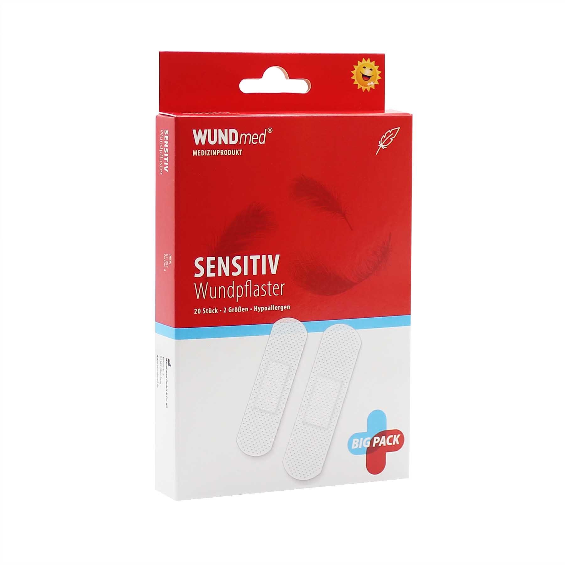 Wundmed Wundpflaster WUNDmed® Pflaster hypoallergen 20 Stück/Packung