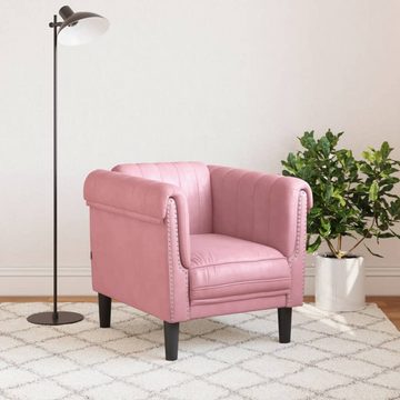 vidaXL Sofa Sessel Rosa Samt