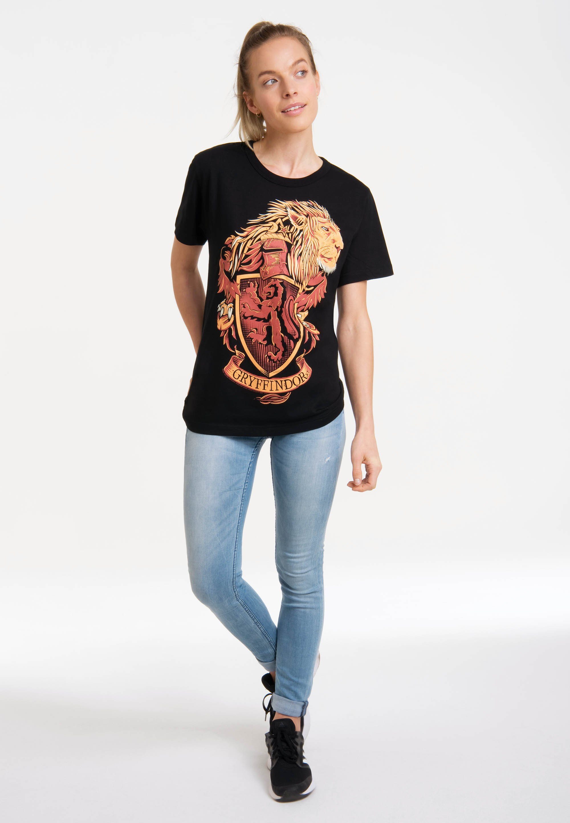 LOGOSHIRT T-Shirt Harry Potter - lizenziertem Print Gryffindor mit