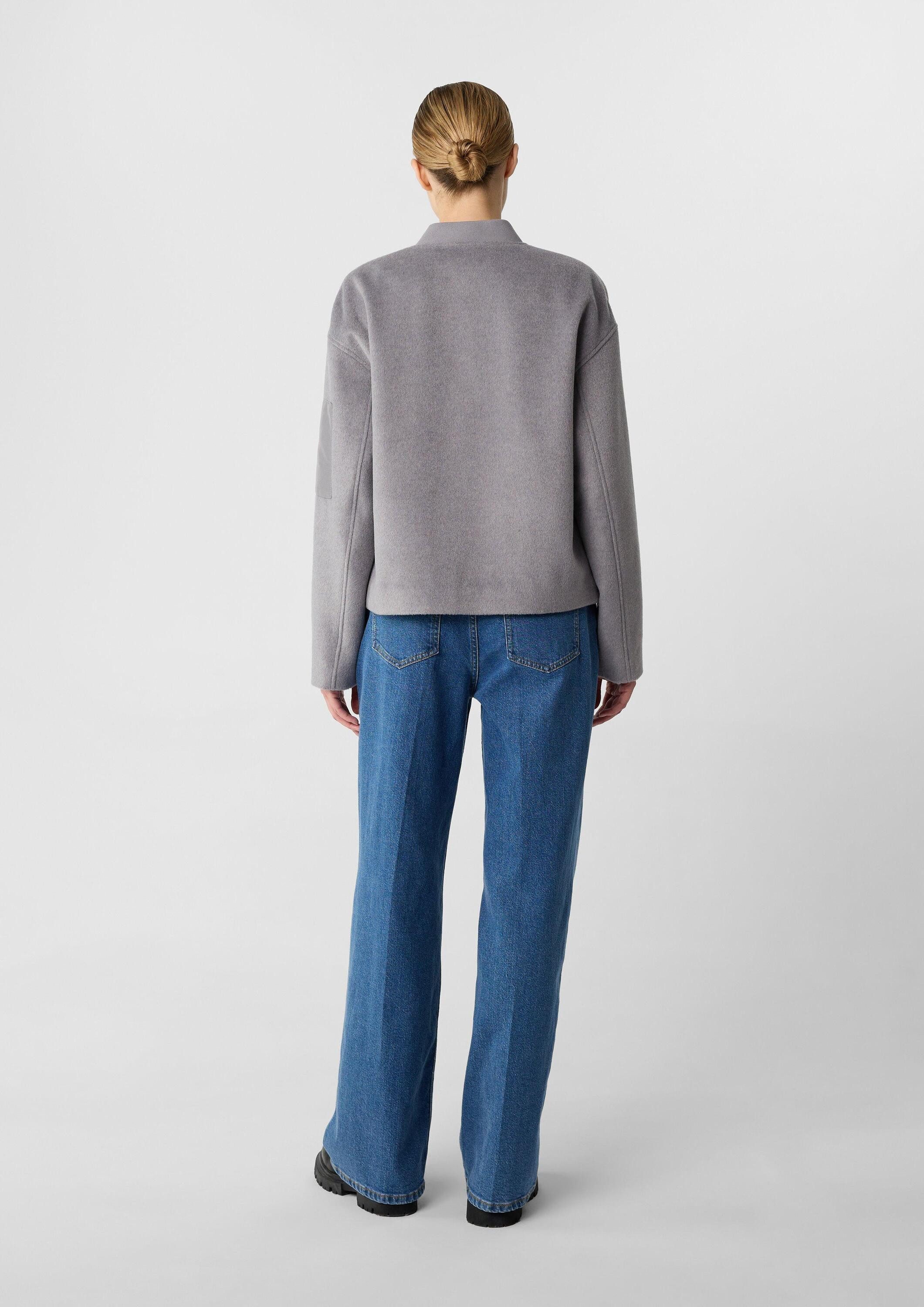 comma Funktionsjacke Outdoor-Jacke Bomberjacke aus Wollmix