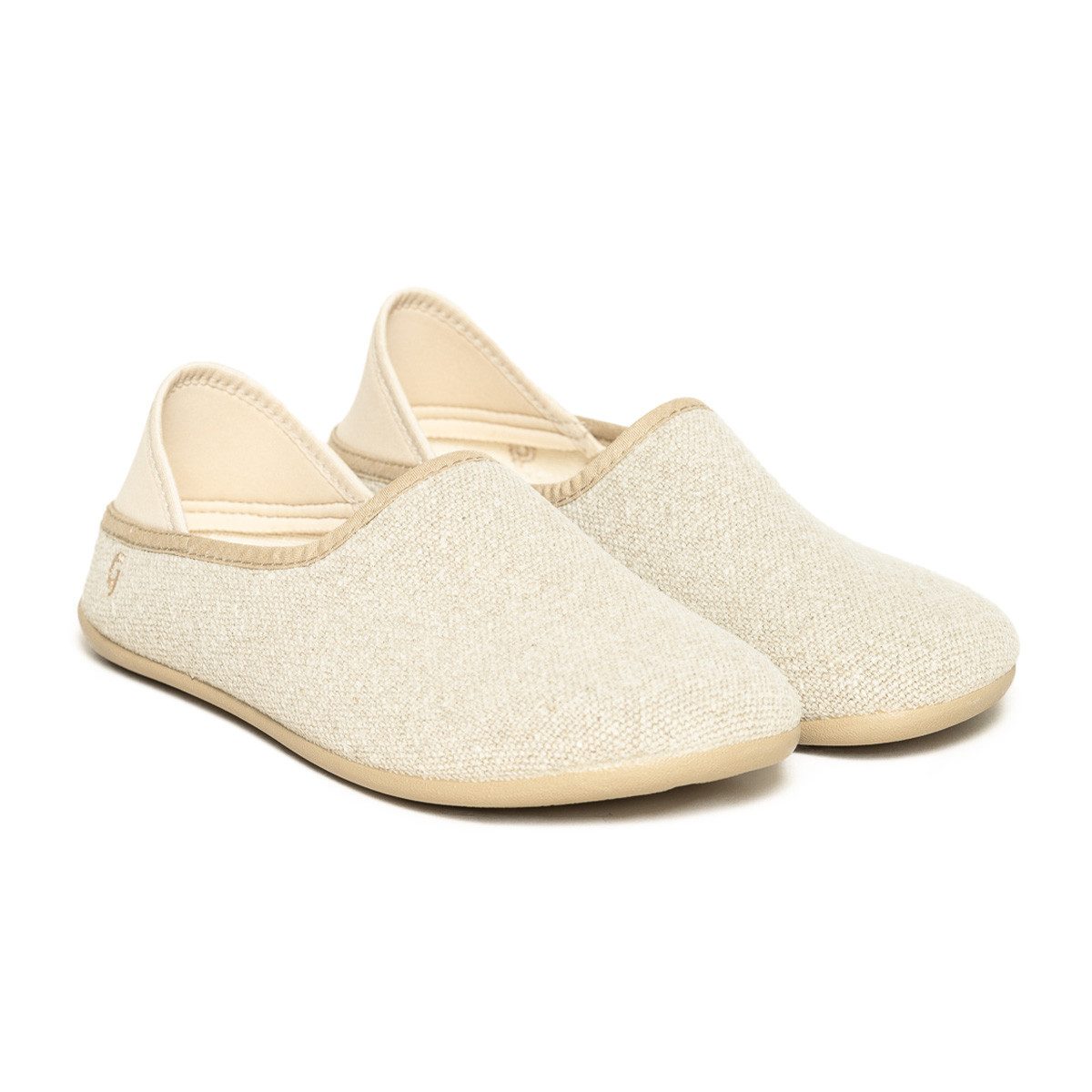 Gottstein Linen Slip-On Hausschuh (1-tlg) Hausschuh - Ergonomischer Schnitt für maximale Zehenfreiheit