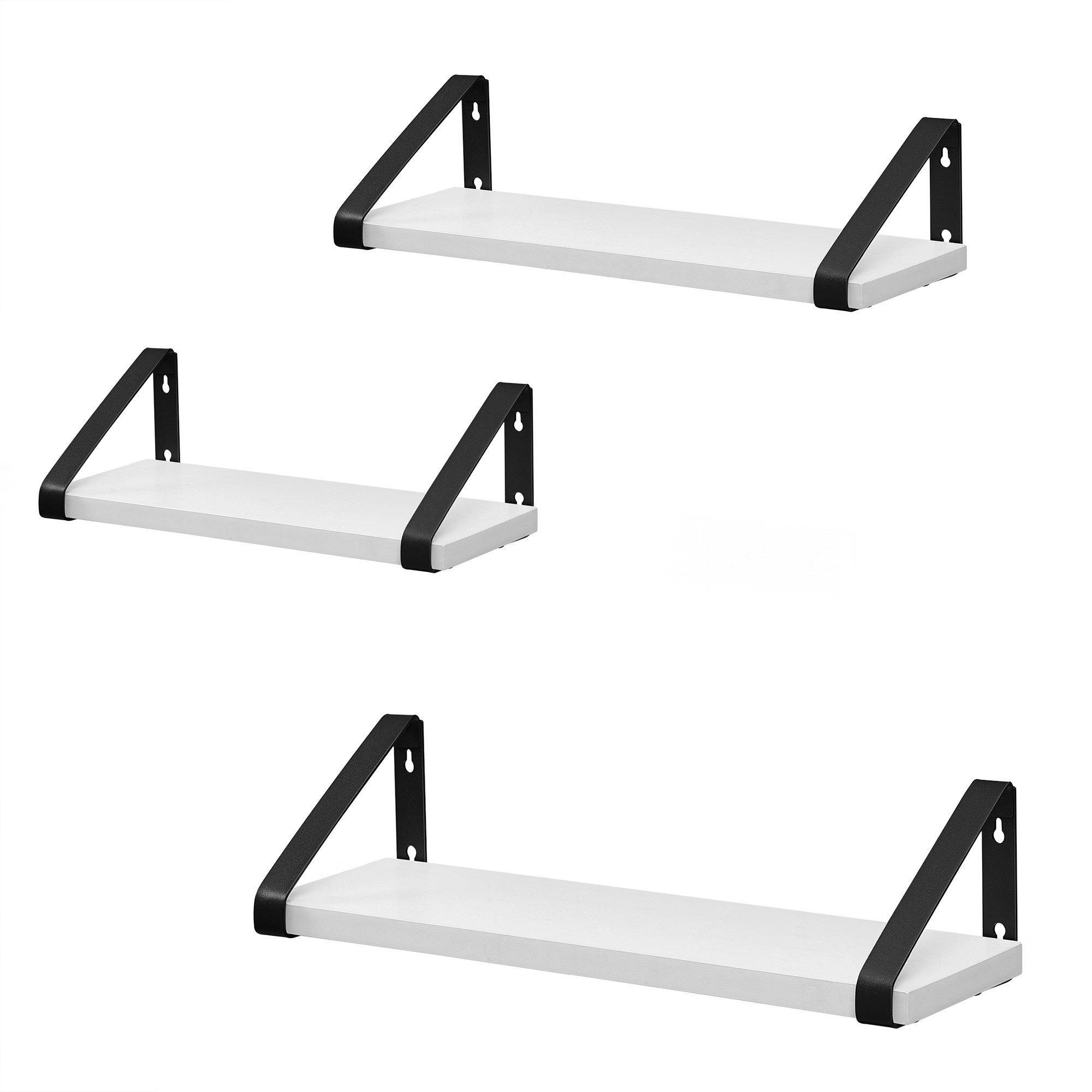 VASAGLE Wandregal Schweberegal, 3er Set, Regalbrett, 2 Montagemöglichkeiten günstig online kaufen