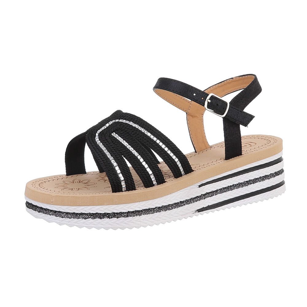 Ital-Design Damen Freizeit Plateausandaletten (86526988) Keilabsatz/Wedge K günstig online kaufen
