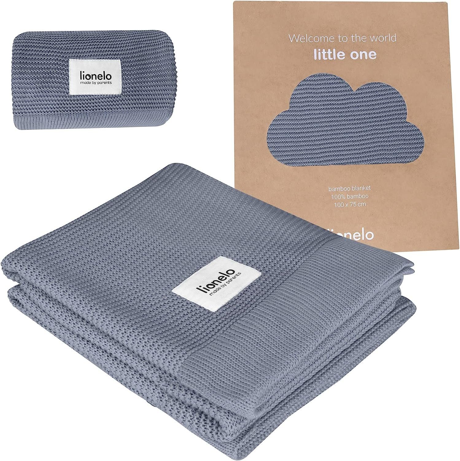 Krabbeldecke BAMBOO BLANKET, lionelo, 100% Bambus-Baumwolle - XXL Размер - antibakteriell, hypoallergen