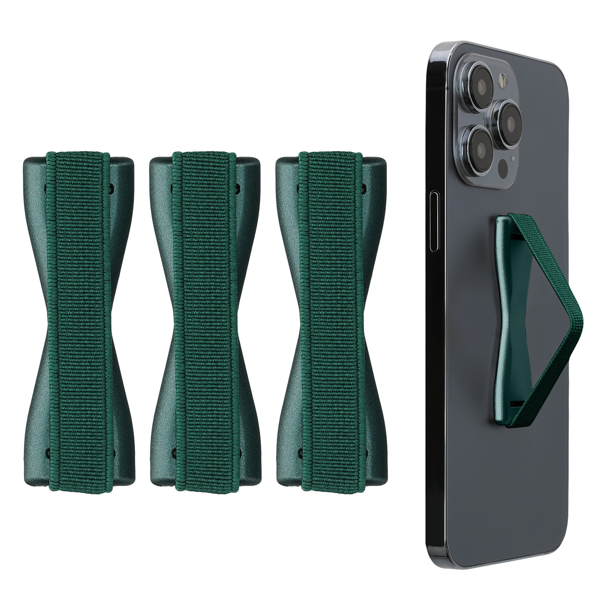 kwmobile Поп-сокеты Smartphone Fingerhalter 3 Set, (3-tlg., Handy Halter Griff Halterung Einhandbedienung - 3x Handyhalter)