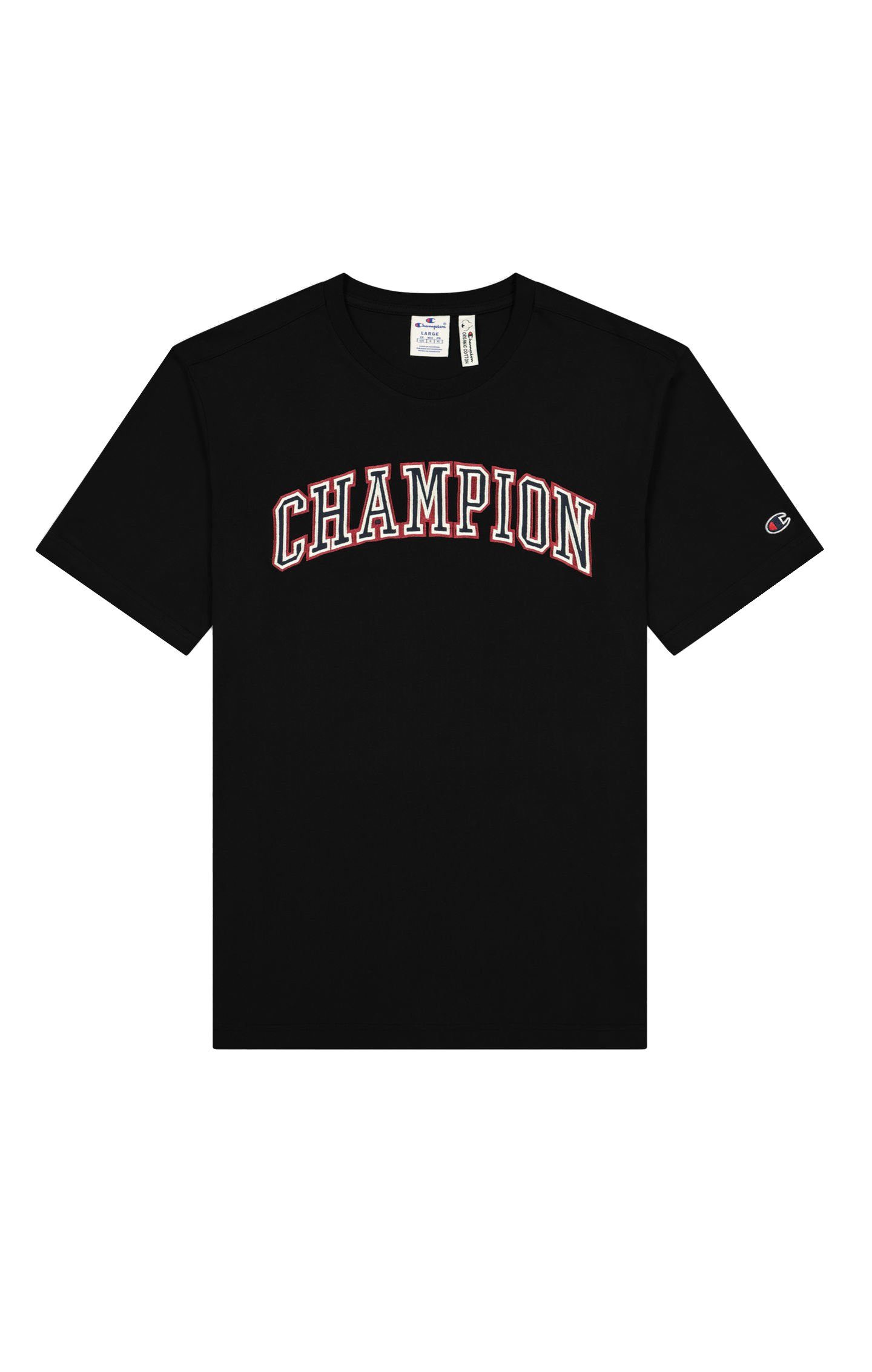 Champion T-Shirt Champion Herren T-Shirt Crewneck 216581 Adult schwarz (nbk)