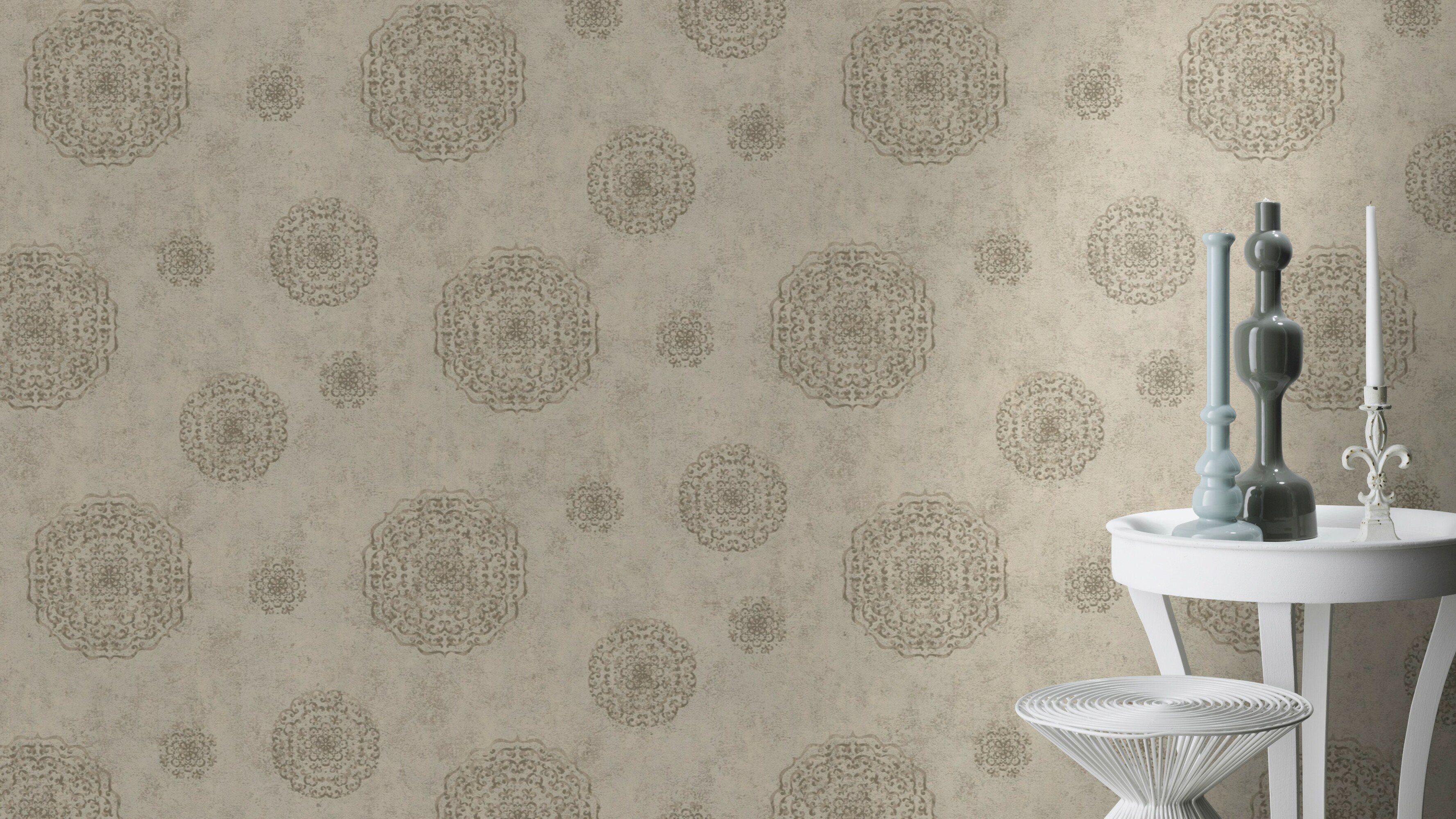 Rasch Vliestapete #ROCKNROLLE, aufgeschäumt, gemustert, ornamental, (1 St)