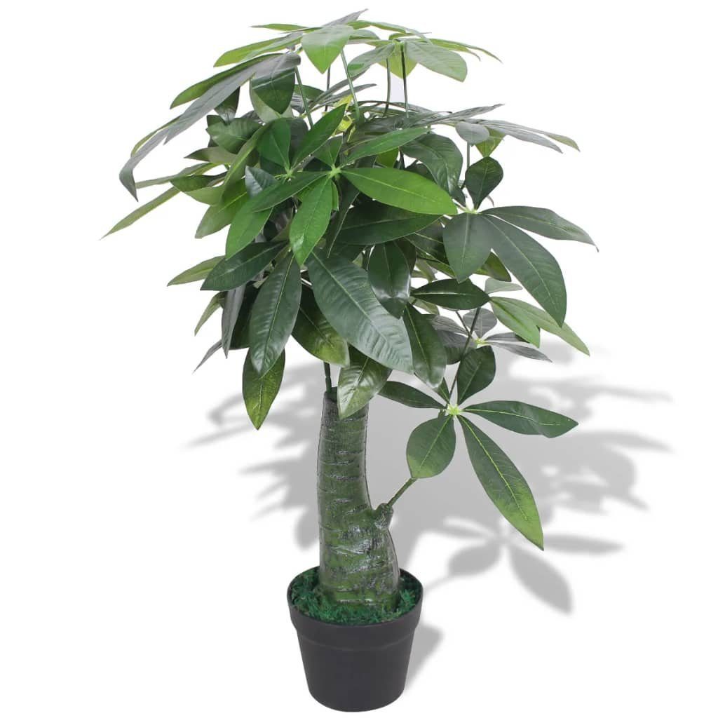 Topf 85 Künstliche Kunstpflanze Glückskastanie furnicato mit Grün, cm