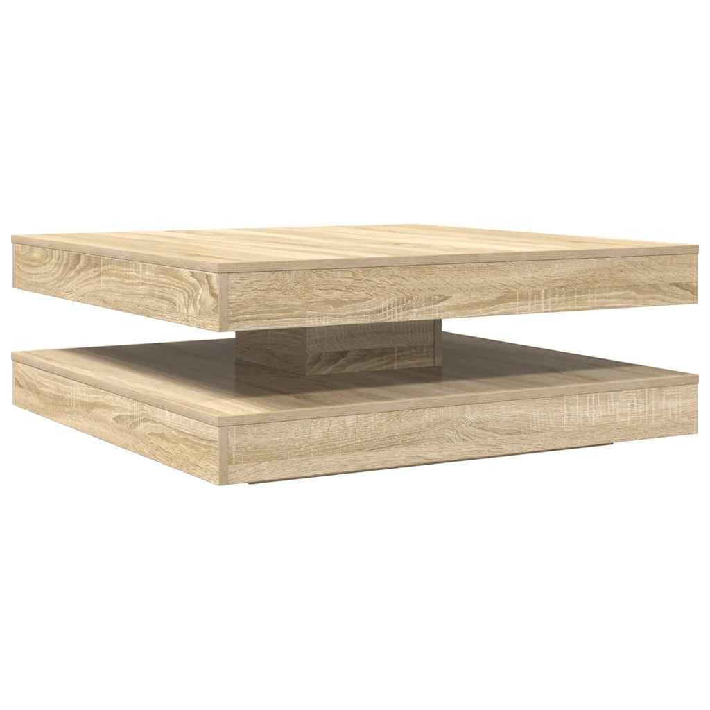 vidaXL Couchtisch Couchtisch 360-Grad Drehbar Sonoma-Eiche günstig online kaufen