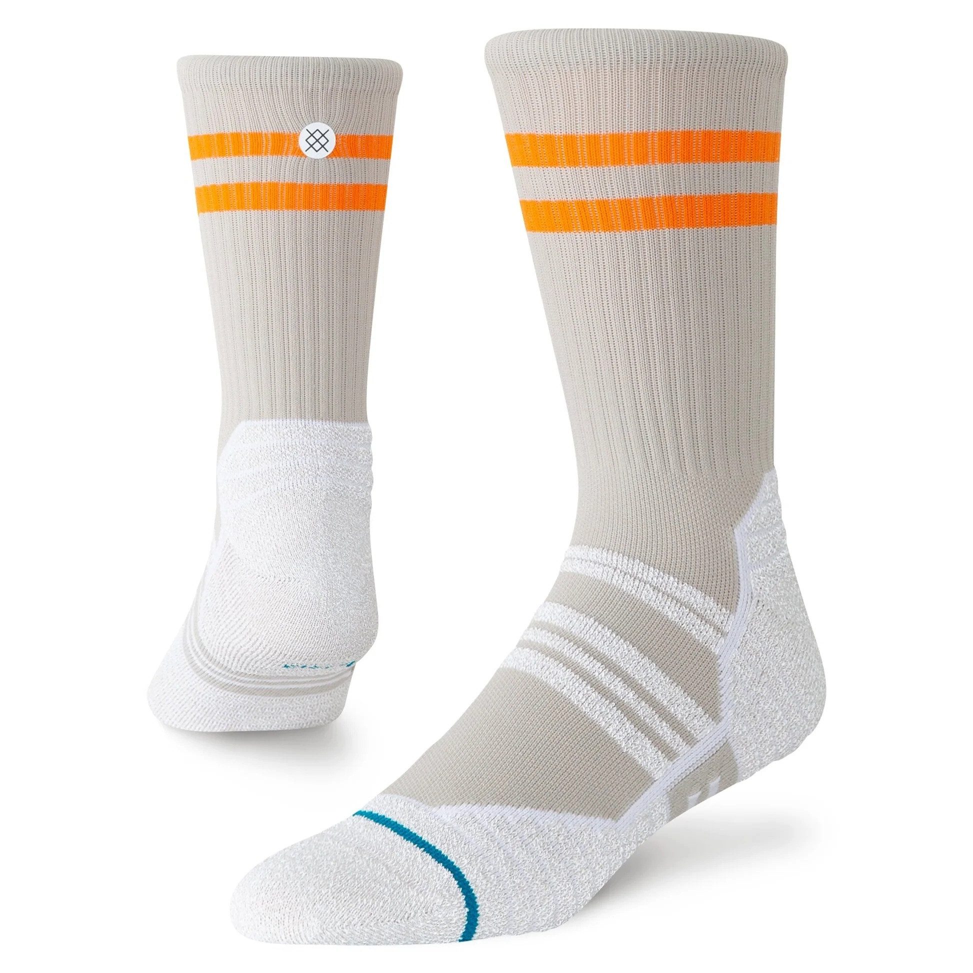 Stance Sportsocken Crew Fusion Grip hellgrau - 1 Paar