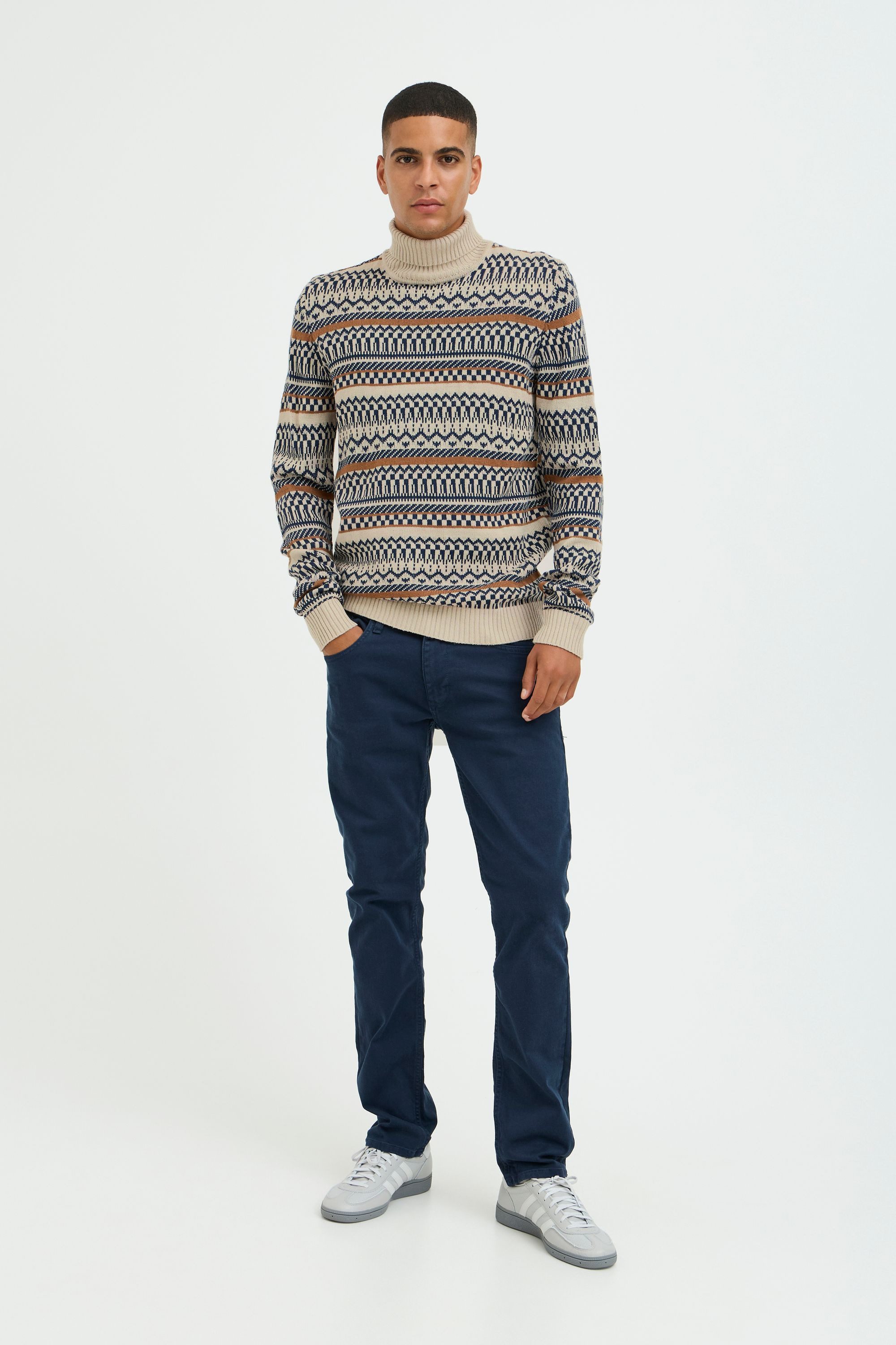 Blend Strickpullover BHPullover Klassischer Grobstrickpullover