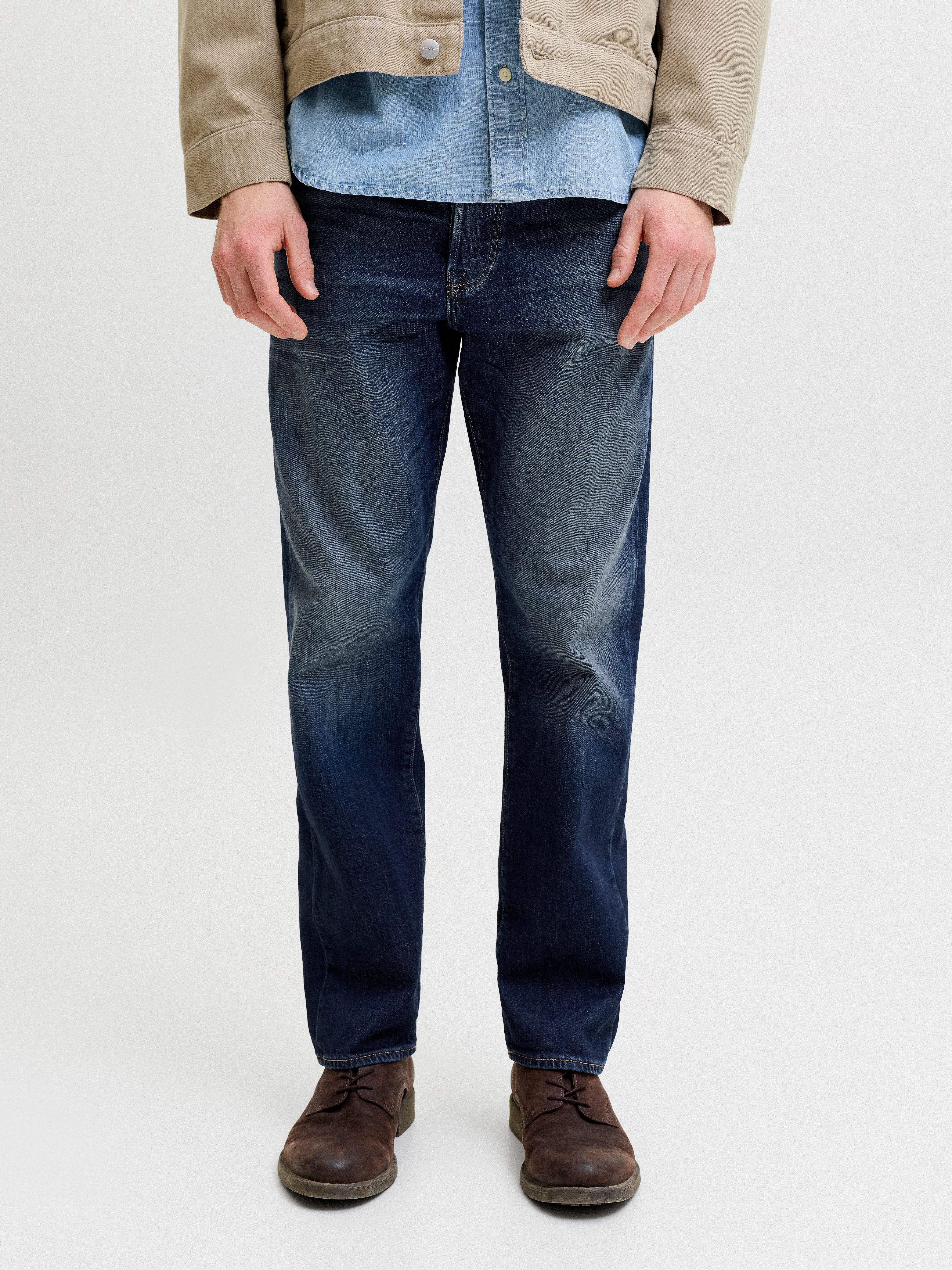 Jack & Jones Relax-fit-Jeans JJICHRIS JJICON JOS Baumwollmischung, relaxed fit