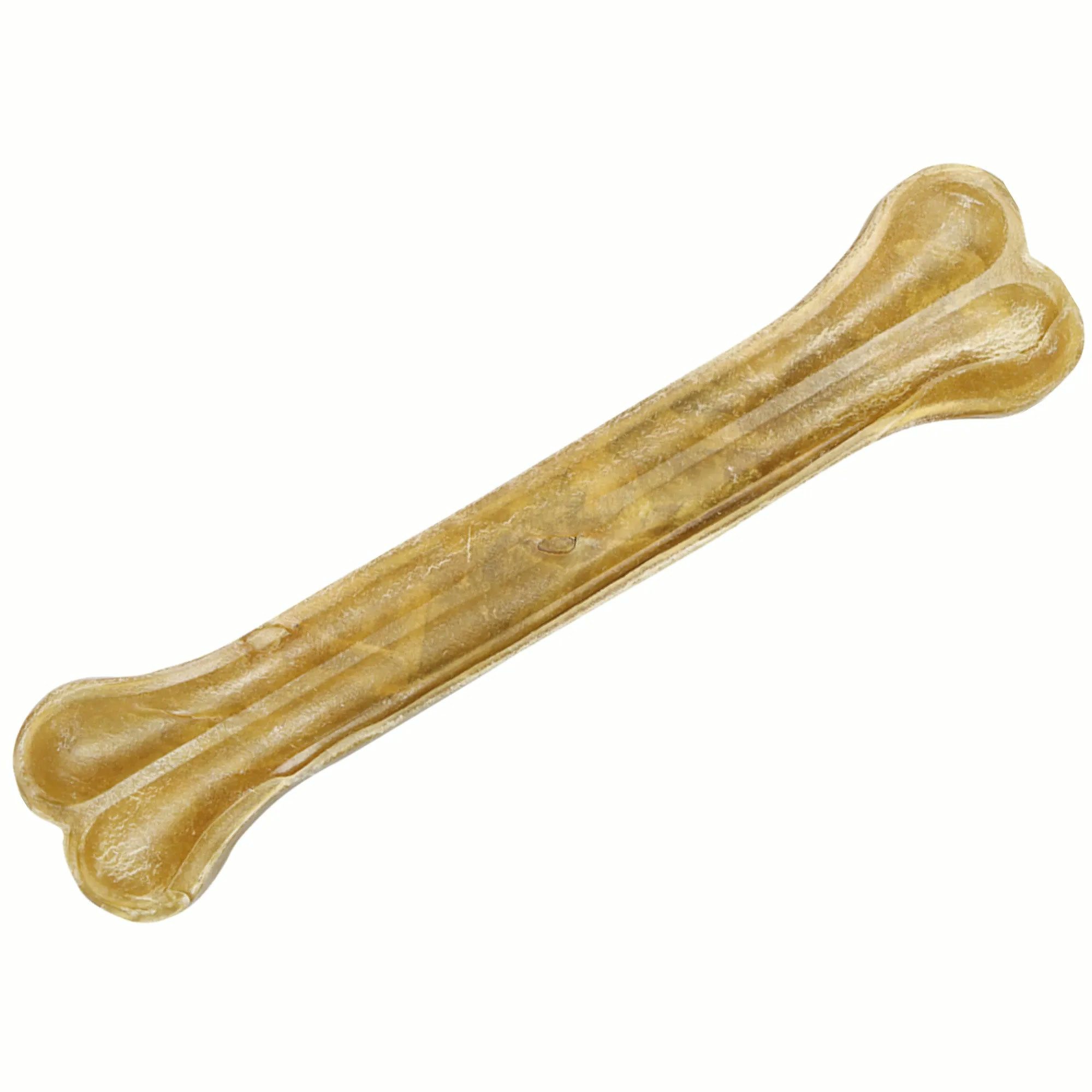 Schecker Kauknochen aus gepresster Rinderhaut - Hundesnack 5 St a 13 cm, Snack für: Hunde, ohne Zusatzstoffe