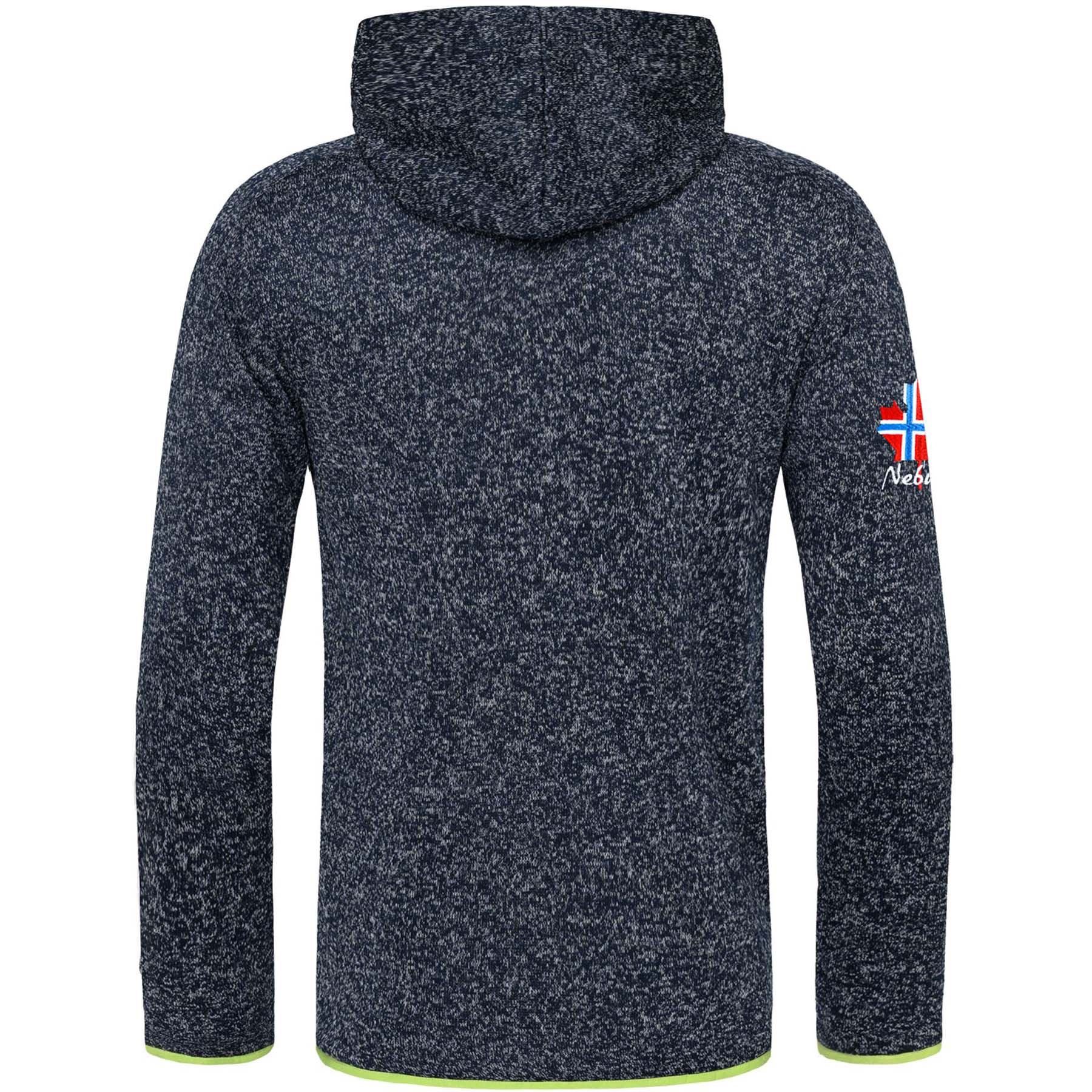 Nebulus Fleecejacke VLADIMIR, P4656 - Herren, navi-lime, S