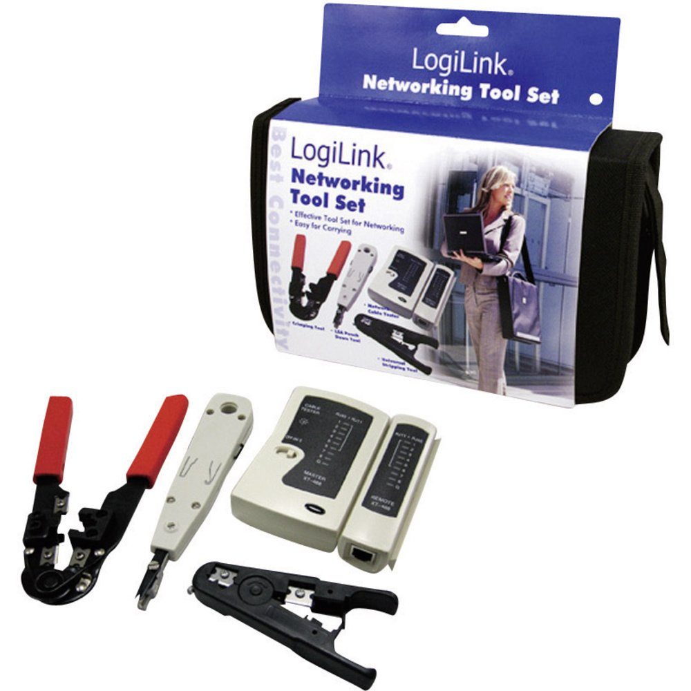 LogiLink Crimpzange LogiLink WZ0012 Netzwerk Werkzeug-Set günstig online kaufen