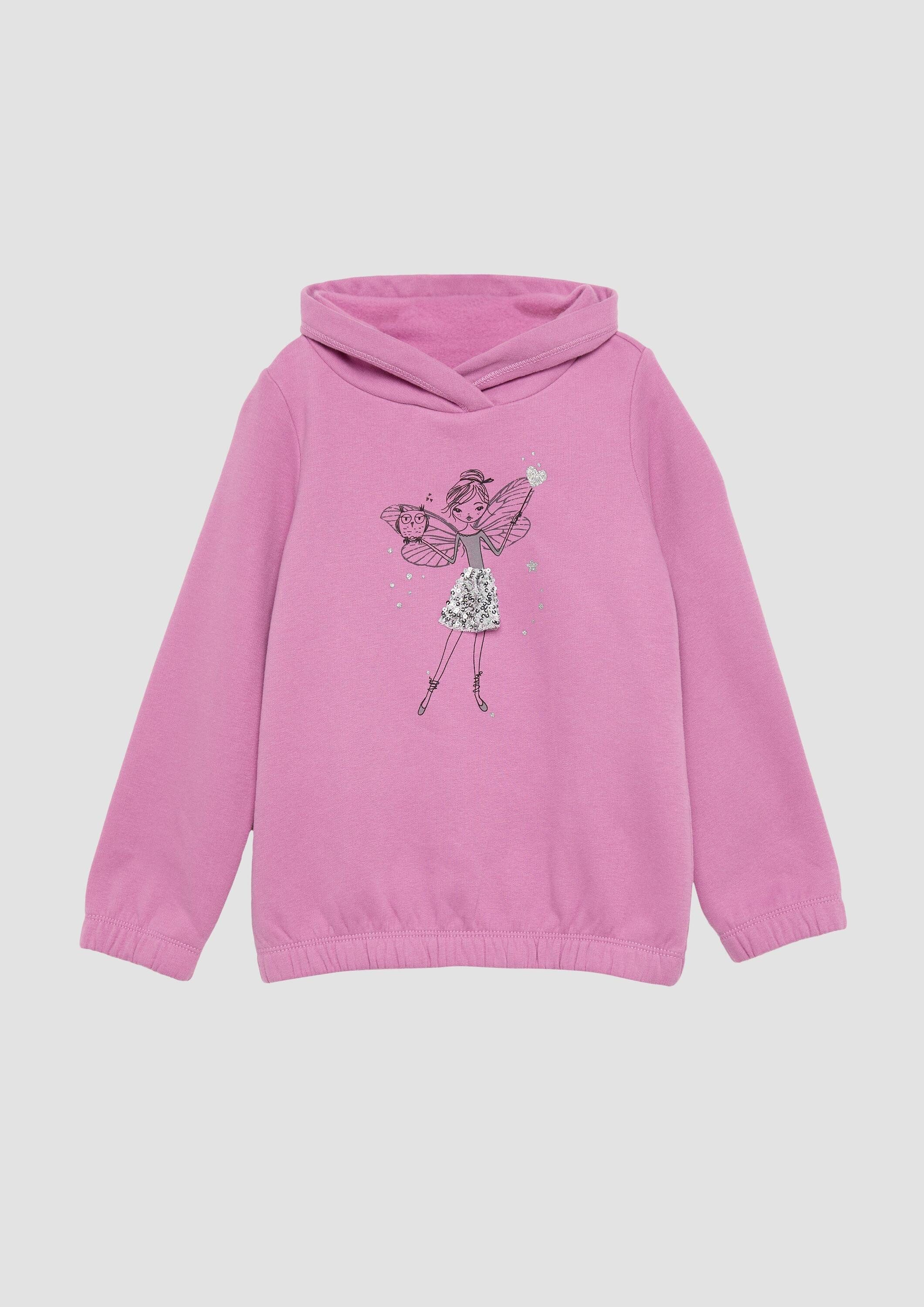 s.Oliver Sweatshirt Sweatshirt Wärmendes Sweatshirt mit Schalkragen und Gli günstig online kaufen
