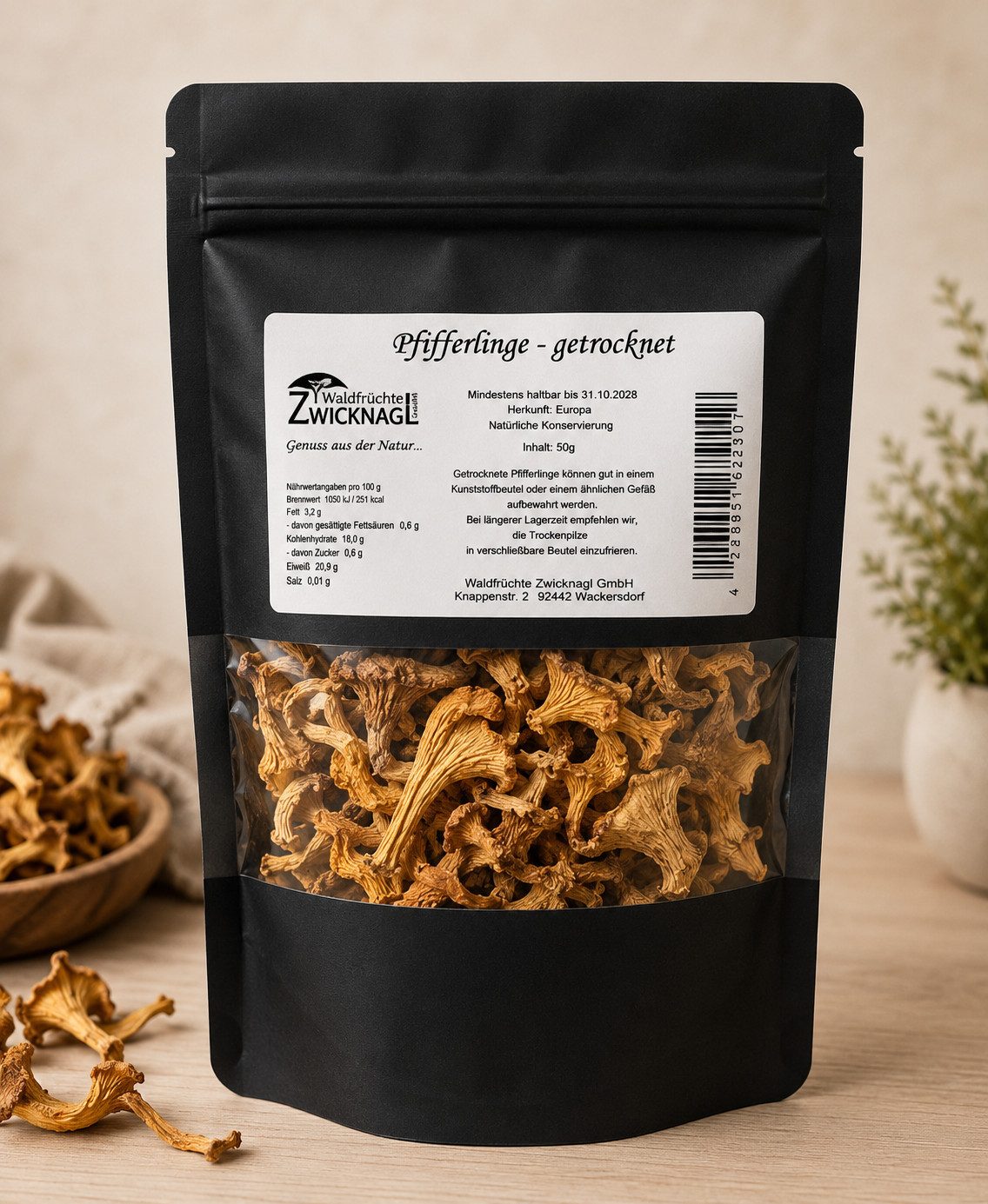Waldfrüchte Zwicknagl Gewürz Pfifferlinge - getrocknet