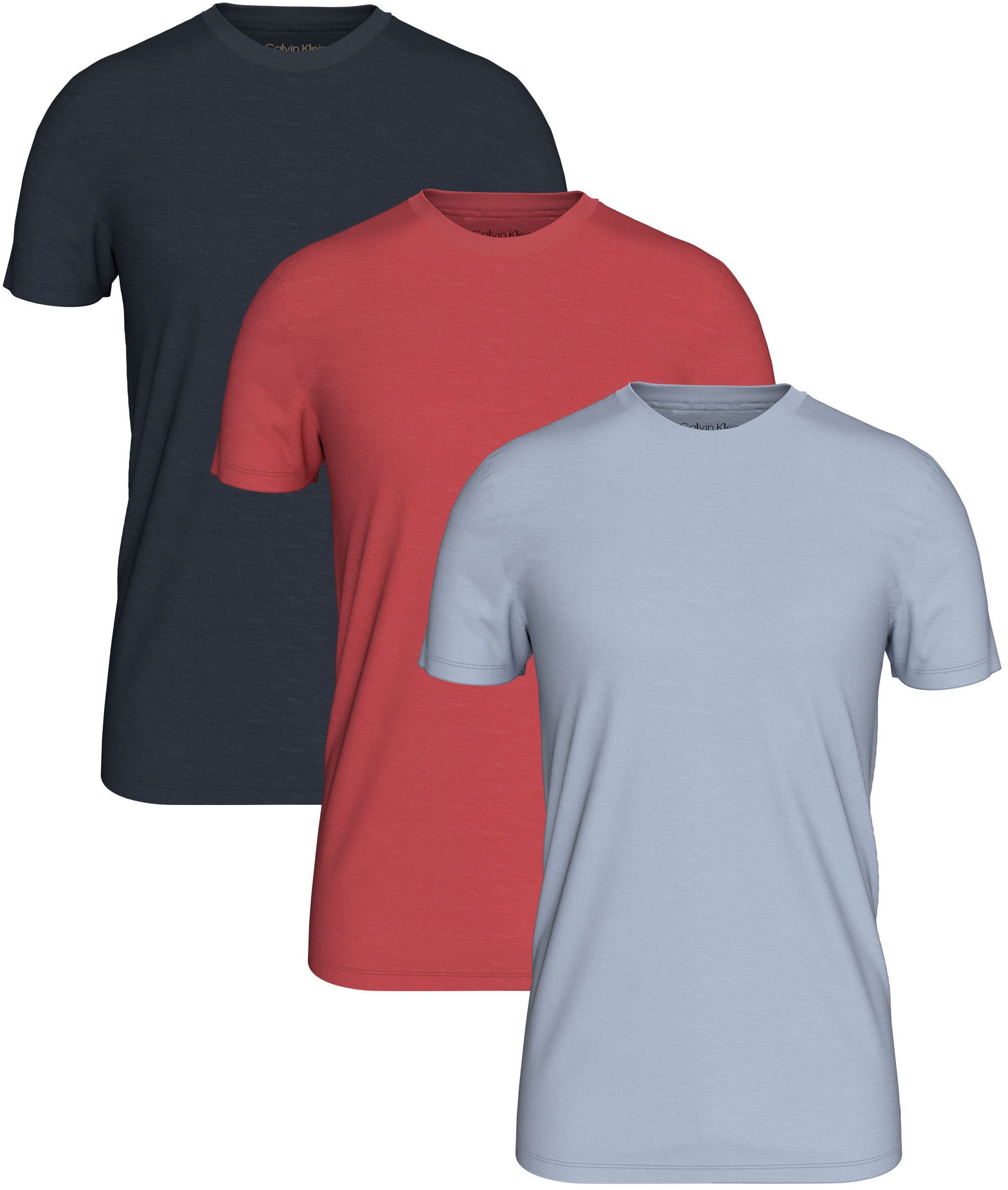 Calvin Klein Underwear T-Shirt S/S CREW NECK 3PK (Packung, 3-tlg., 3er-Pack) mit Logostickerei