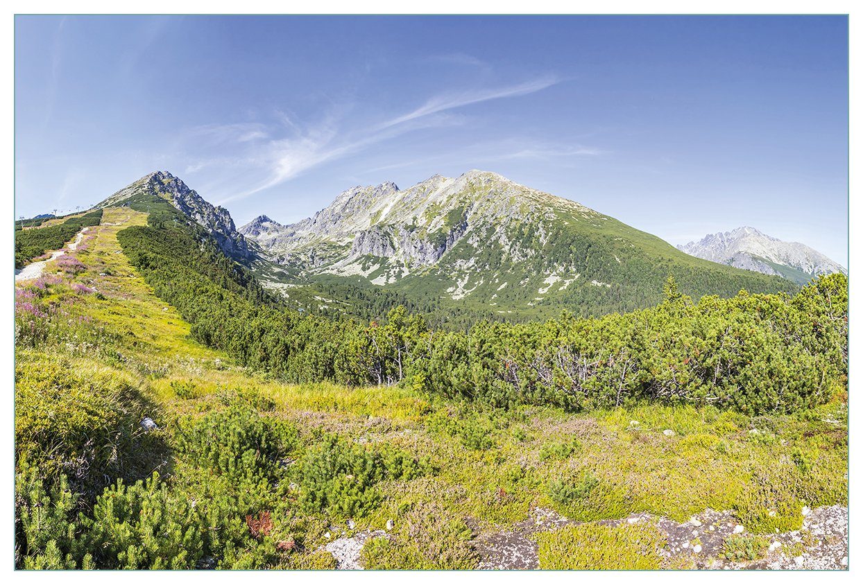 Tatra, in (1-tlg) Berggipfel Wallario Küchenrückwand der