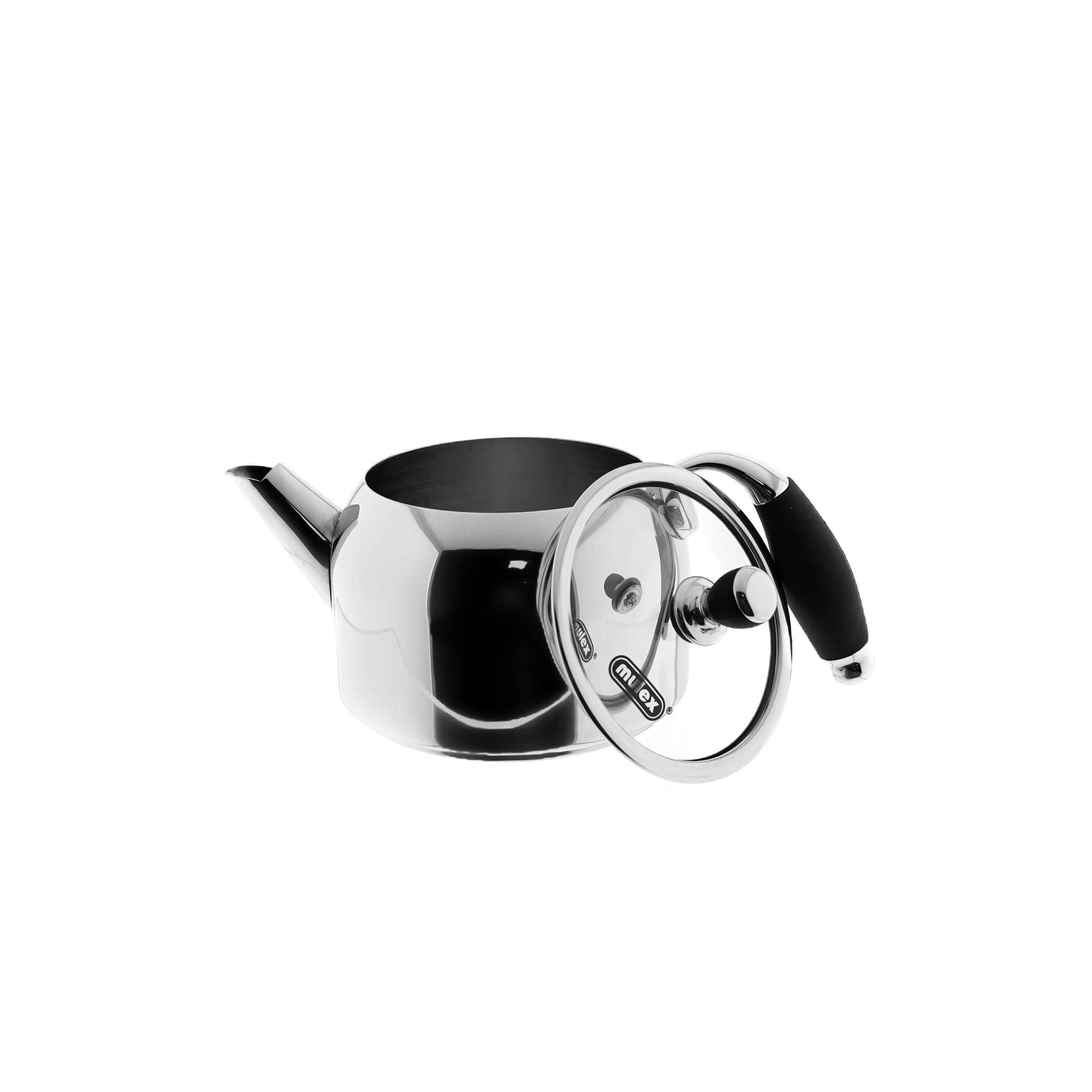 Mulex Caydanlik-Teekanne Set aus Edelstahl 18/10 – Praktisch, elegant und langlebig 0,7L+1,5L, (1-St)