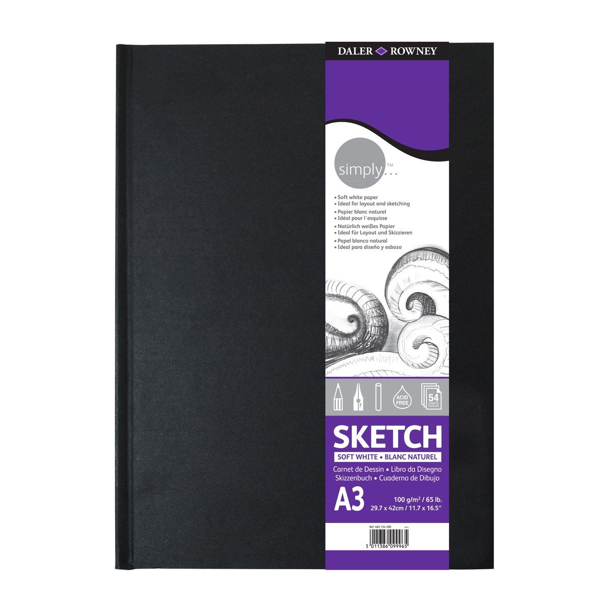 LYRA Skizzenbuch simply Skizzenbuch Sketch 20 Blatt 140g/m² DIN A3