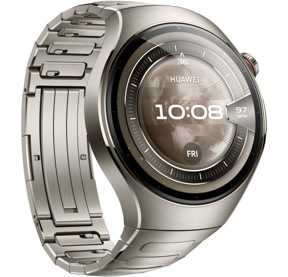 Huawei Watch 5 Titanarmband 46 mm - Smartwatch - titan Smartwatch silberfarben