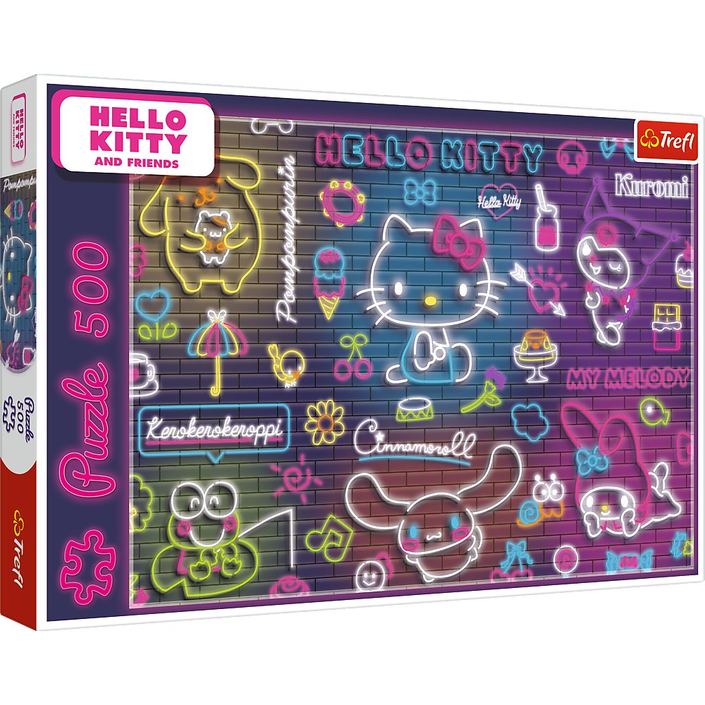 Trefl Puzzle Legespiel Motivpuzzle Geduldsspiel, 500 Puzzleteile, Neon-Motiv, lichtreflektierendes Papier, 500 Teile
