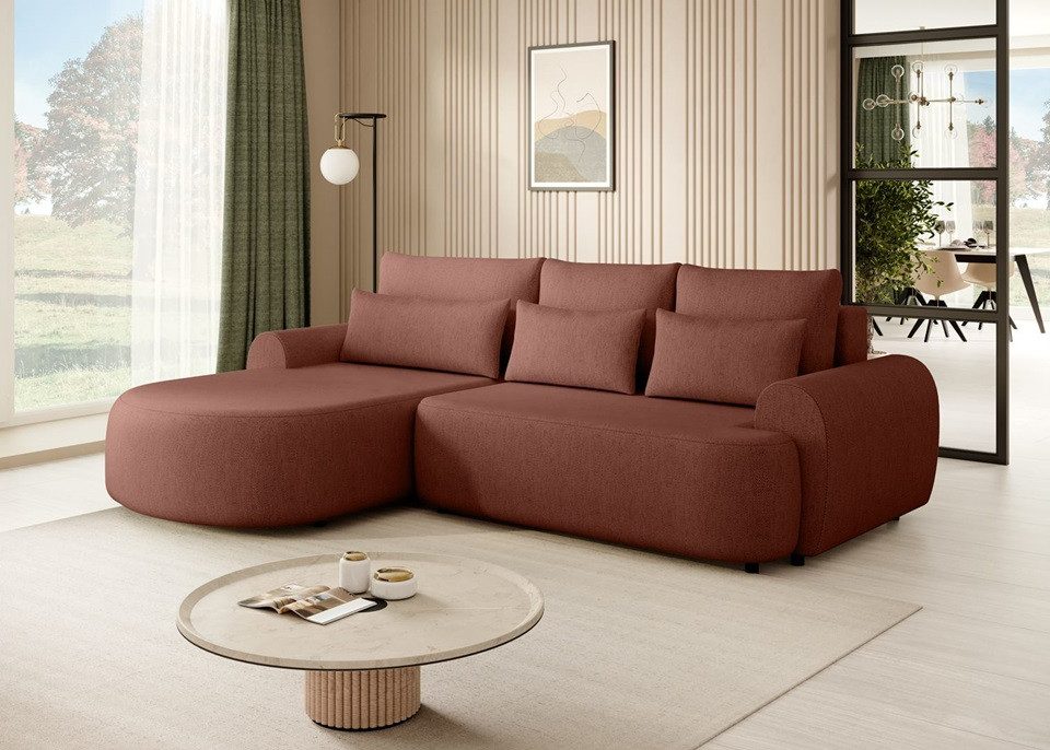 Beautysofa Ecksofa OLIVIO, mit Bettkasten Bretie:266 günstig online kaufen